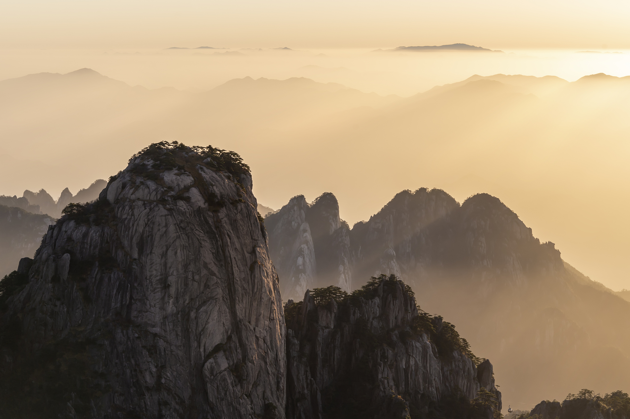 黄山奇峰图图片