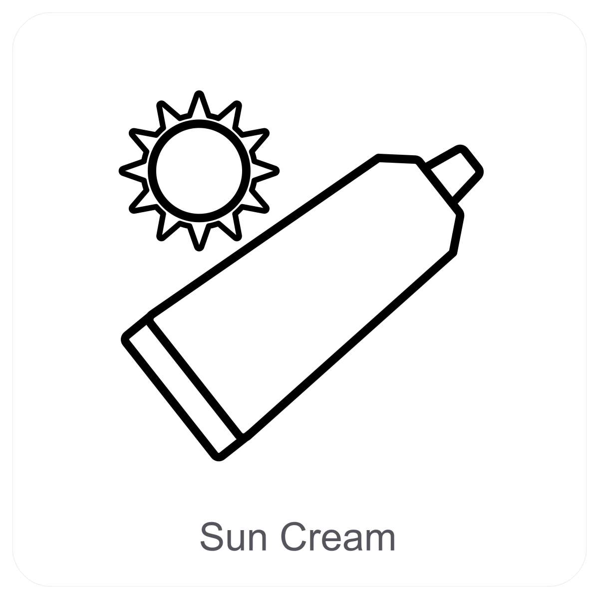 防晒霜简笔画图片