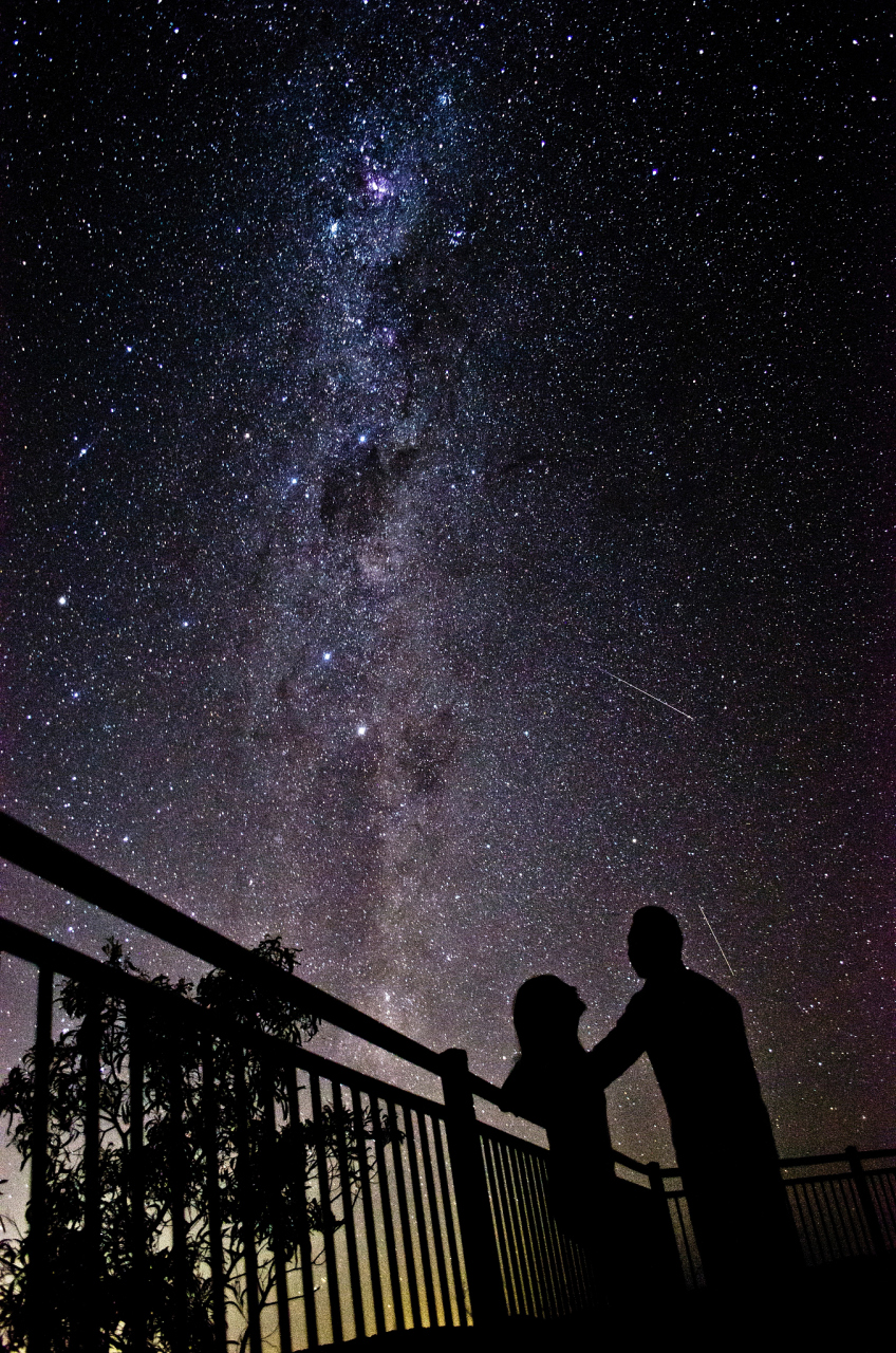 一对夫妇在阳台上看星星,妻子突然说:"如果我死了,你会不会再娶一位像