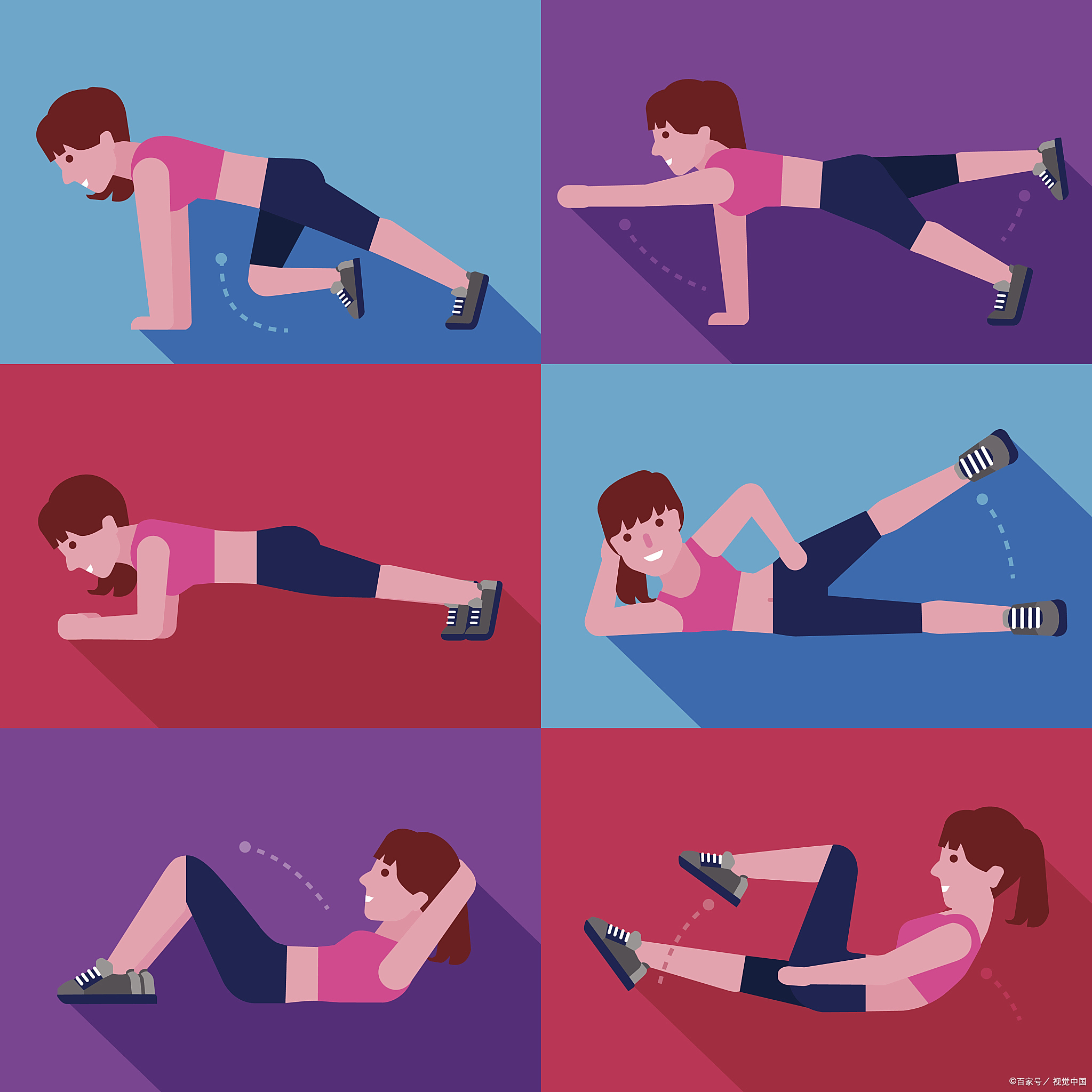 运动有哪些照片腹部训练动作动画图减肚子运动图片做俯卧撑动漫素材瘦