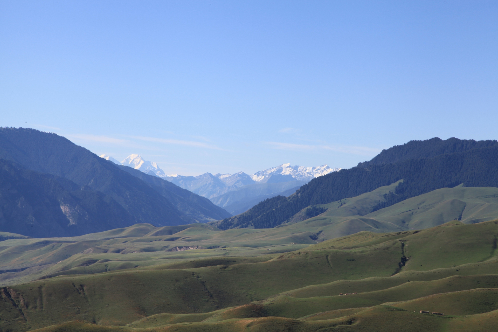 镜头里的春天# 春游甘肃祁连山脉,祁连山脉的春天,就像一位刚刚诵醒