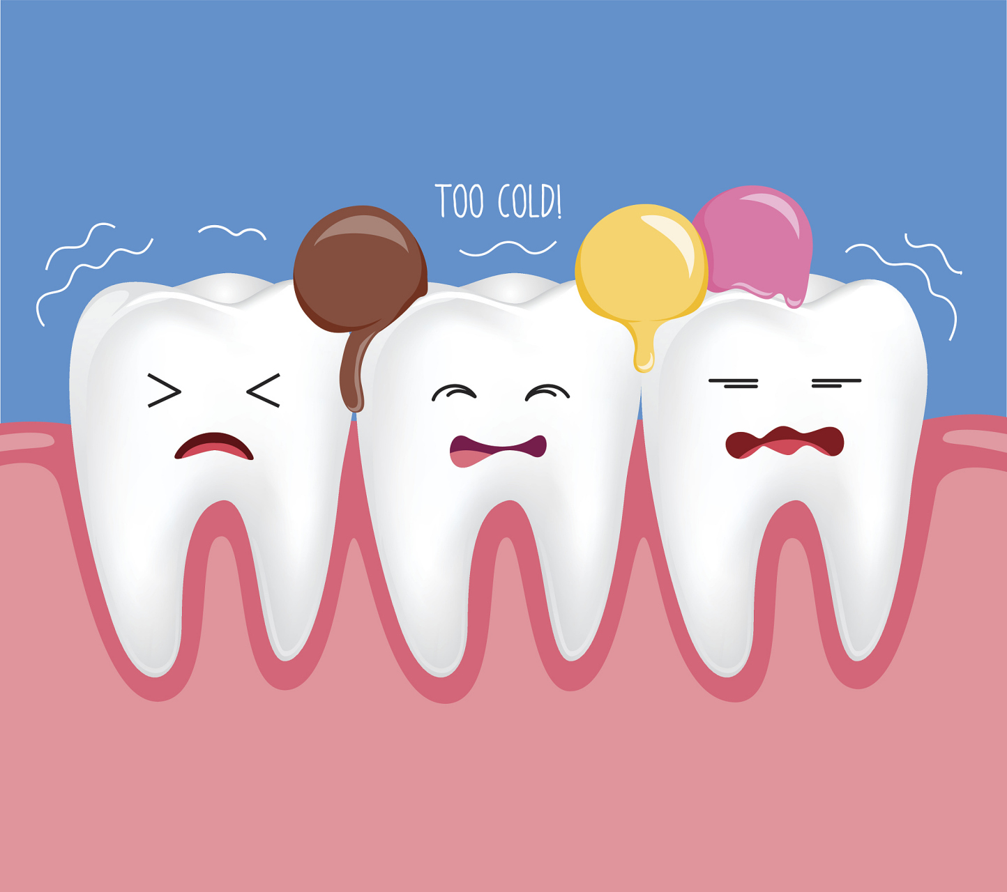 在冬天,牙齿也会变得较为脆弱.