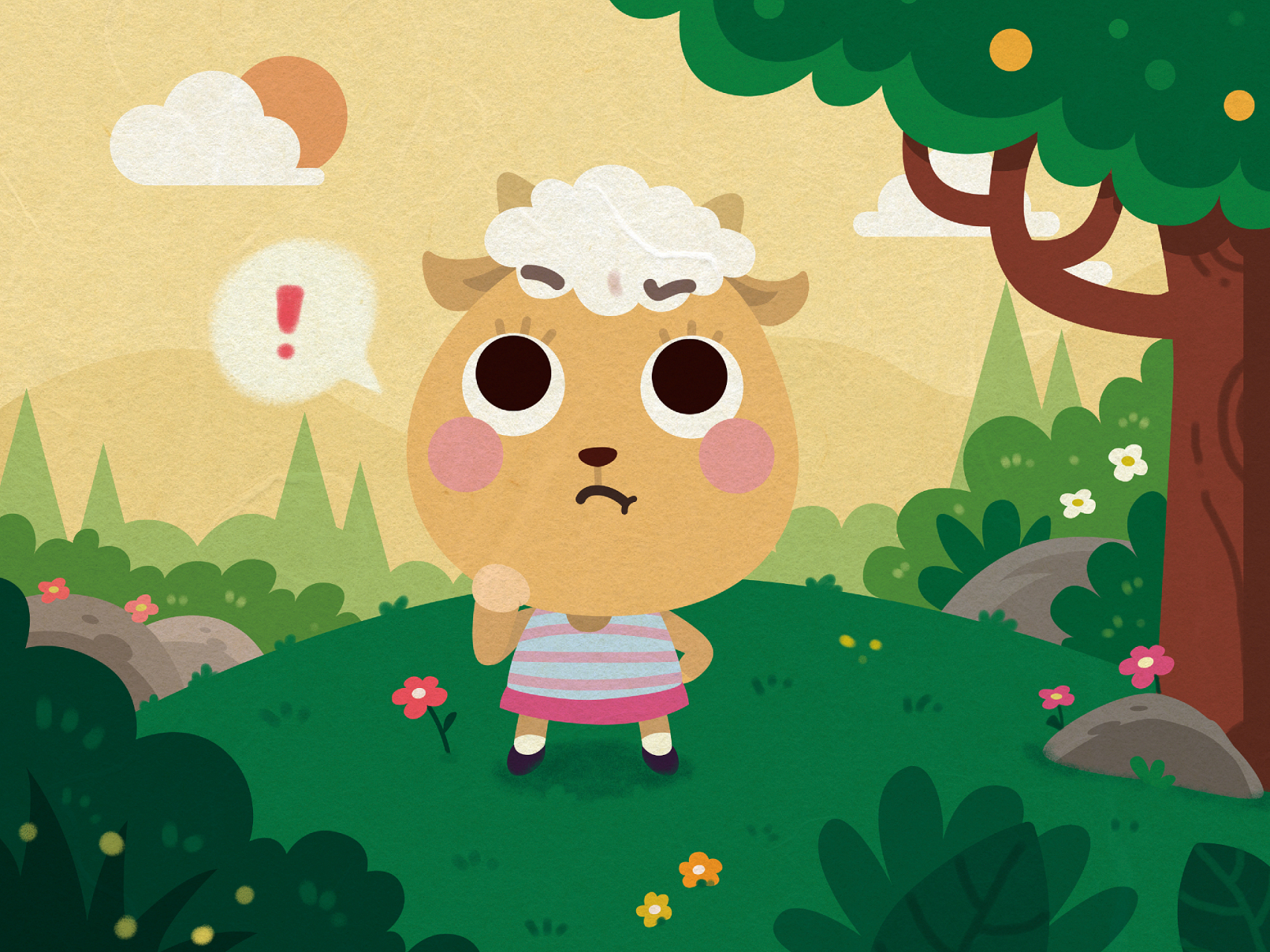 故事名:勇敢的小羊  从前,有一只叫做小明的小山羊.他非常胆小,总是害