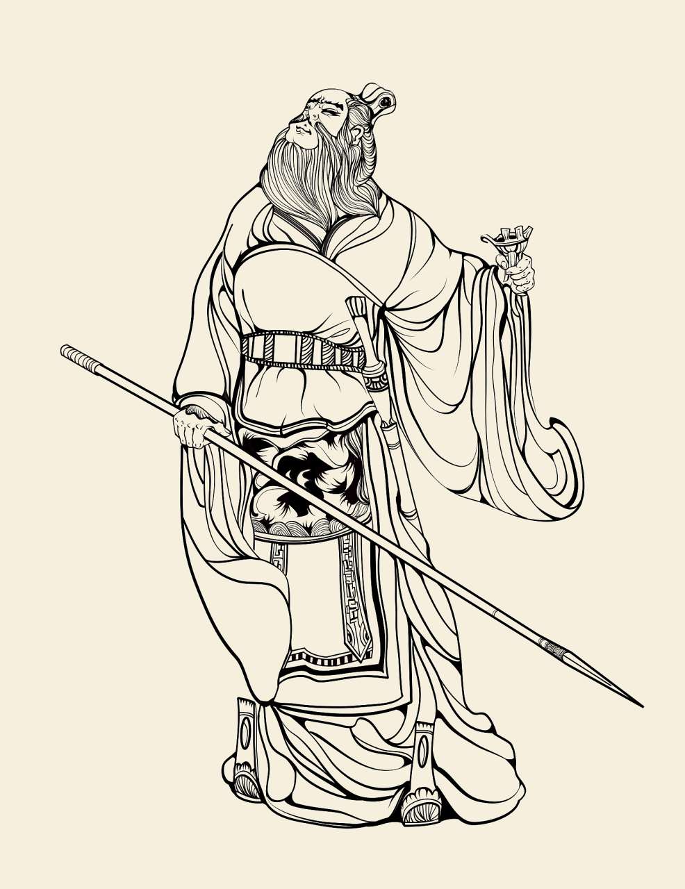 为什么古代的武将画像肚子挺大,挺着将军肚能上战场吗?