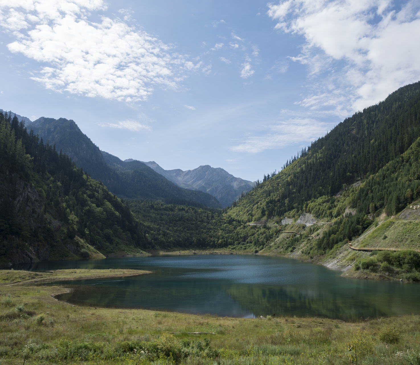 孟达天池在青海省东部循化撤拉族自治县东部,孟达天池自然保护区1980