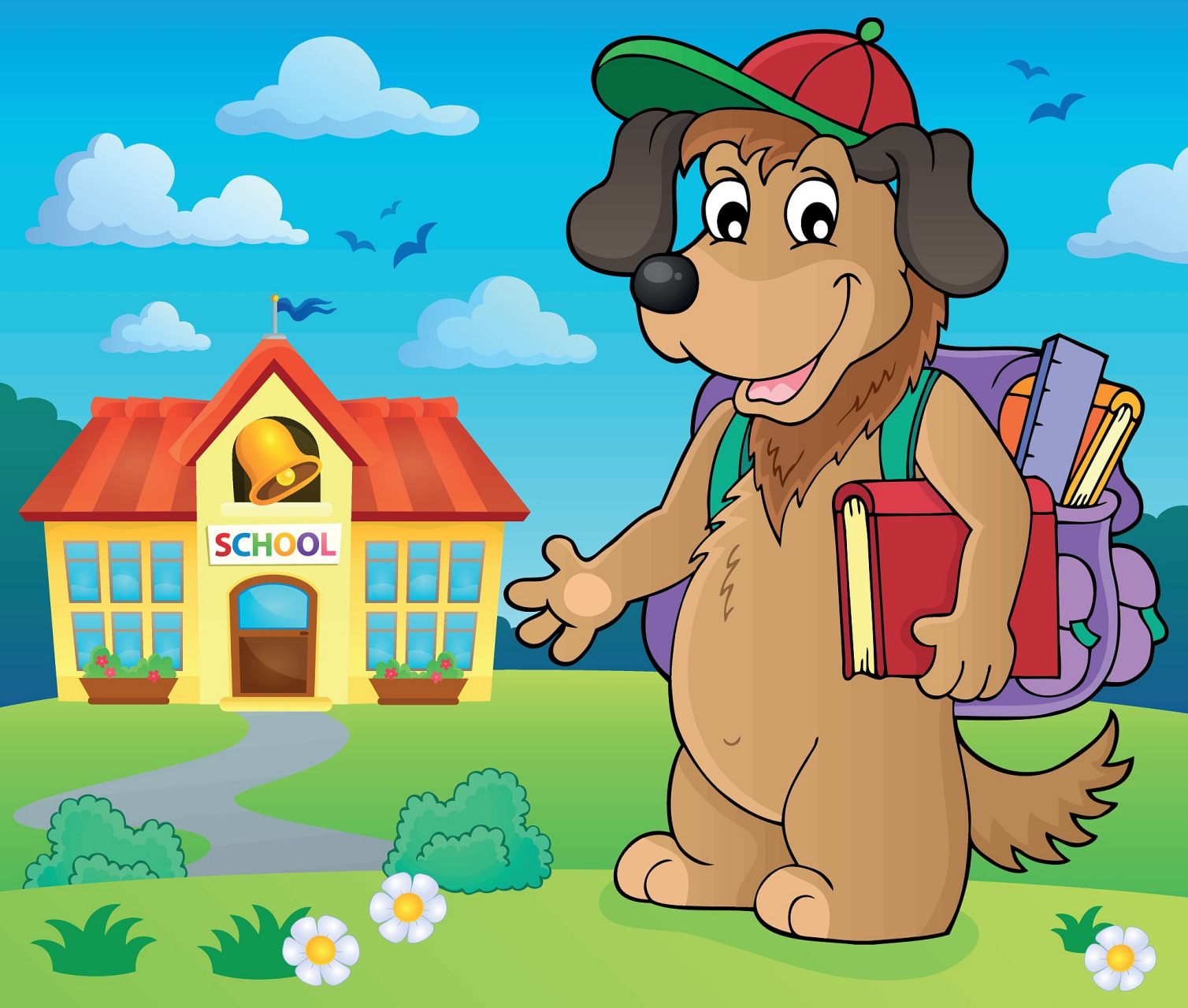 "森林动物学校今天开学啦!