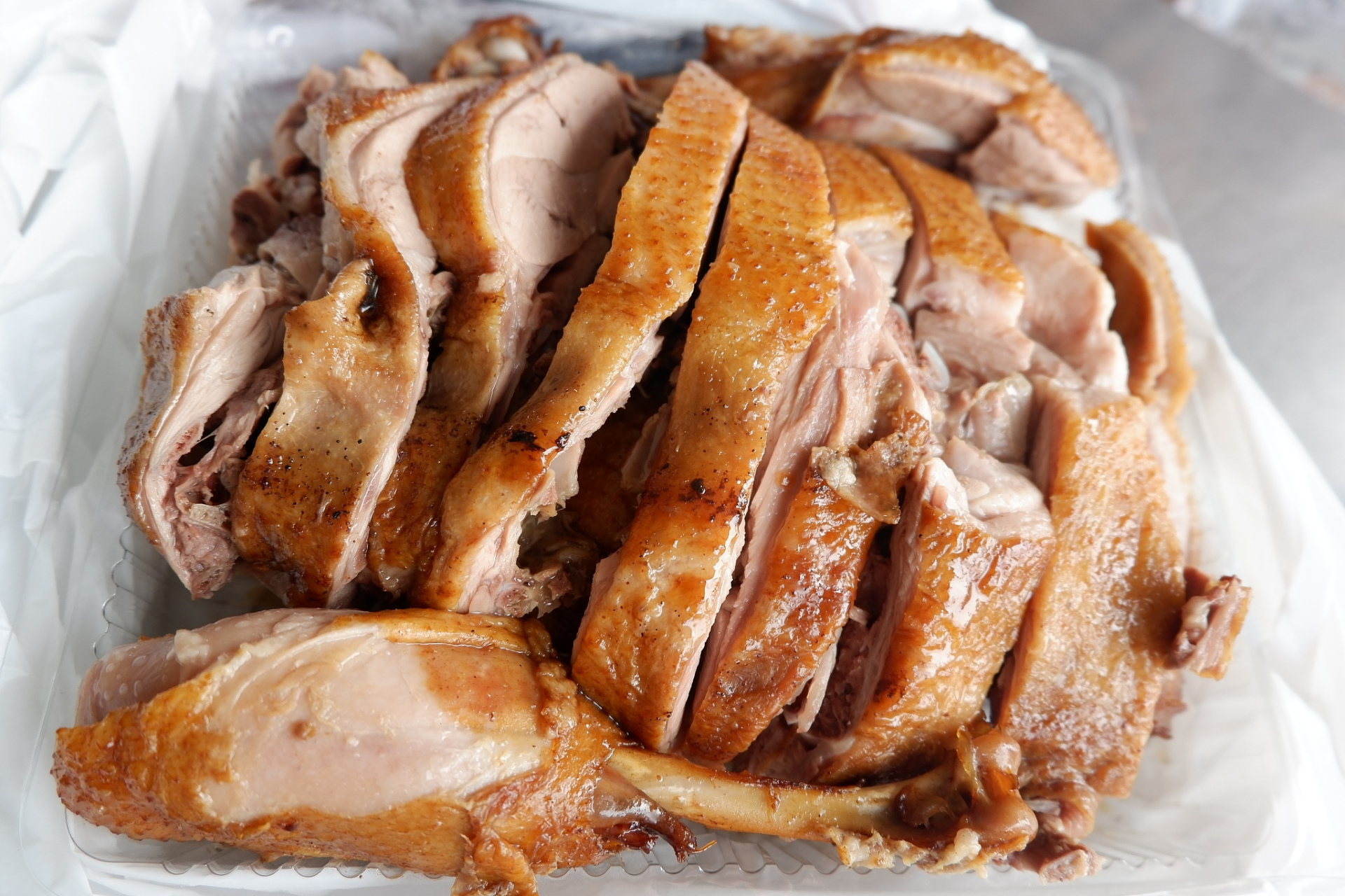 品尝板鸭美食同