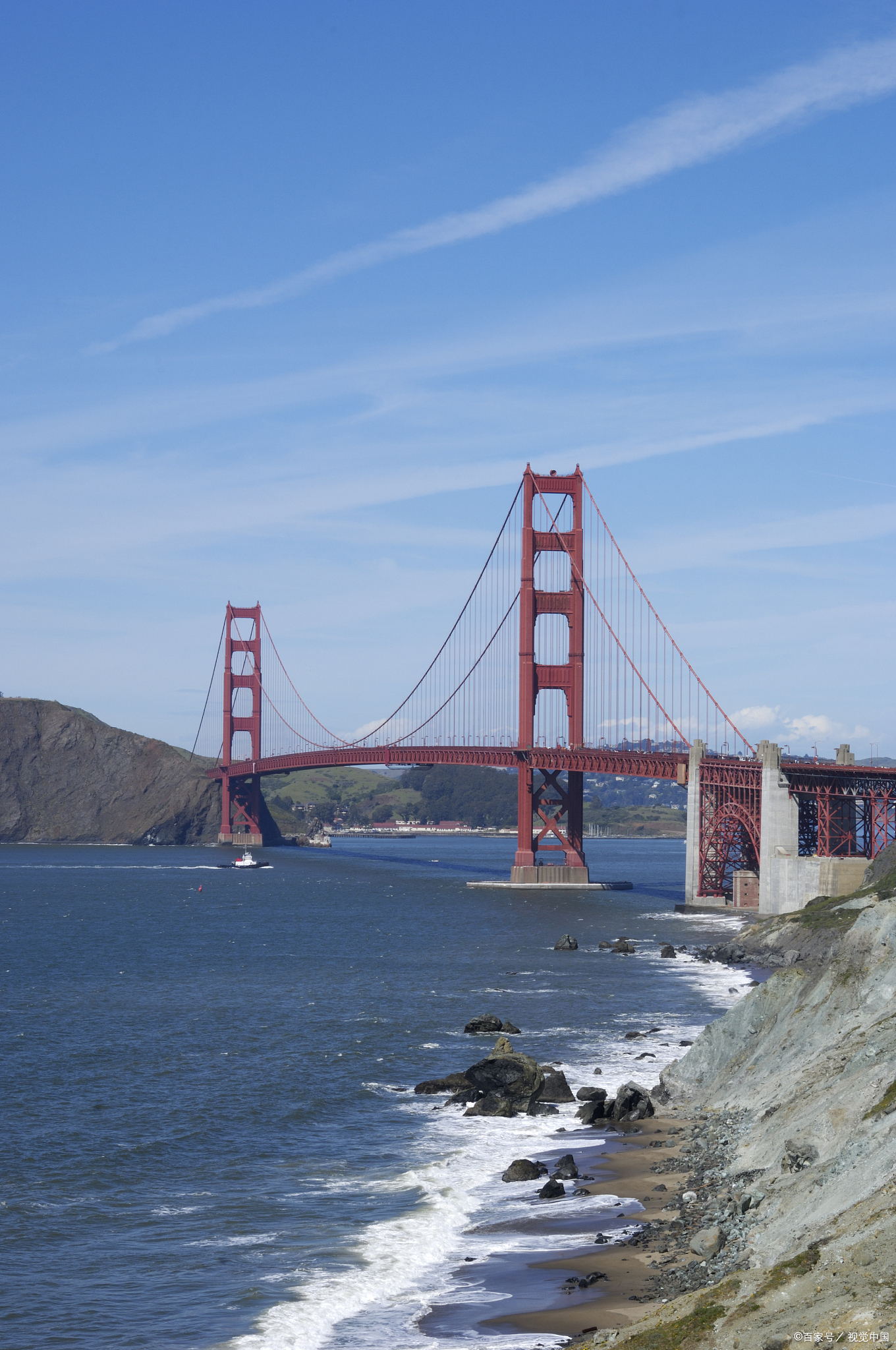 金门大桥是世界著名的桥梁之一,被誉为20世纪桥梁工程的奇迹,也是