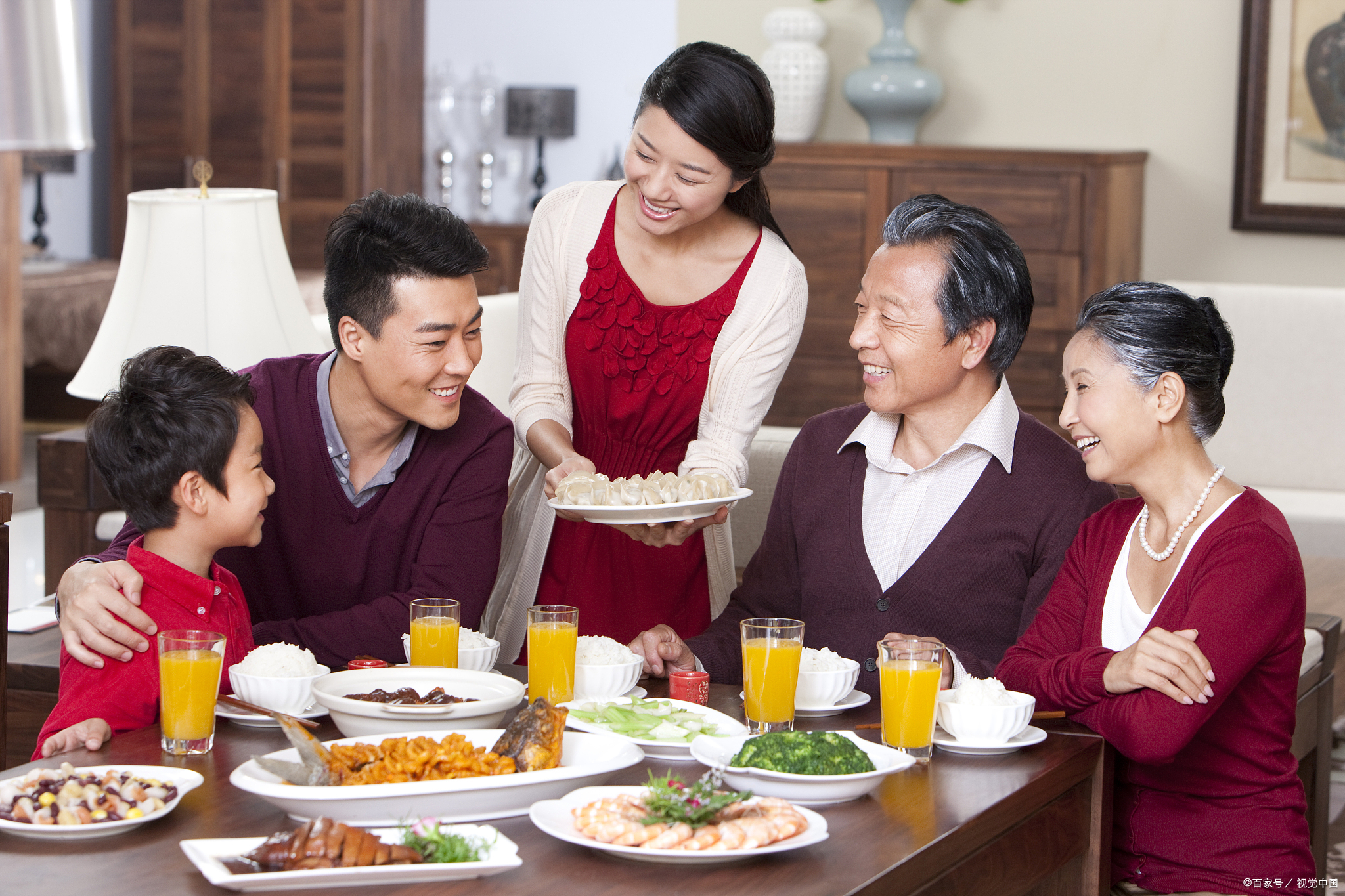 中秋节团圆饭图片大全图片