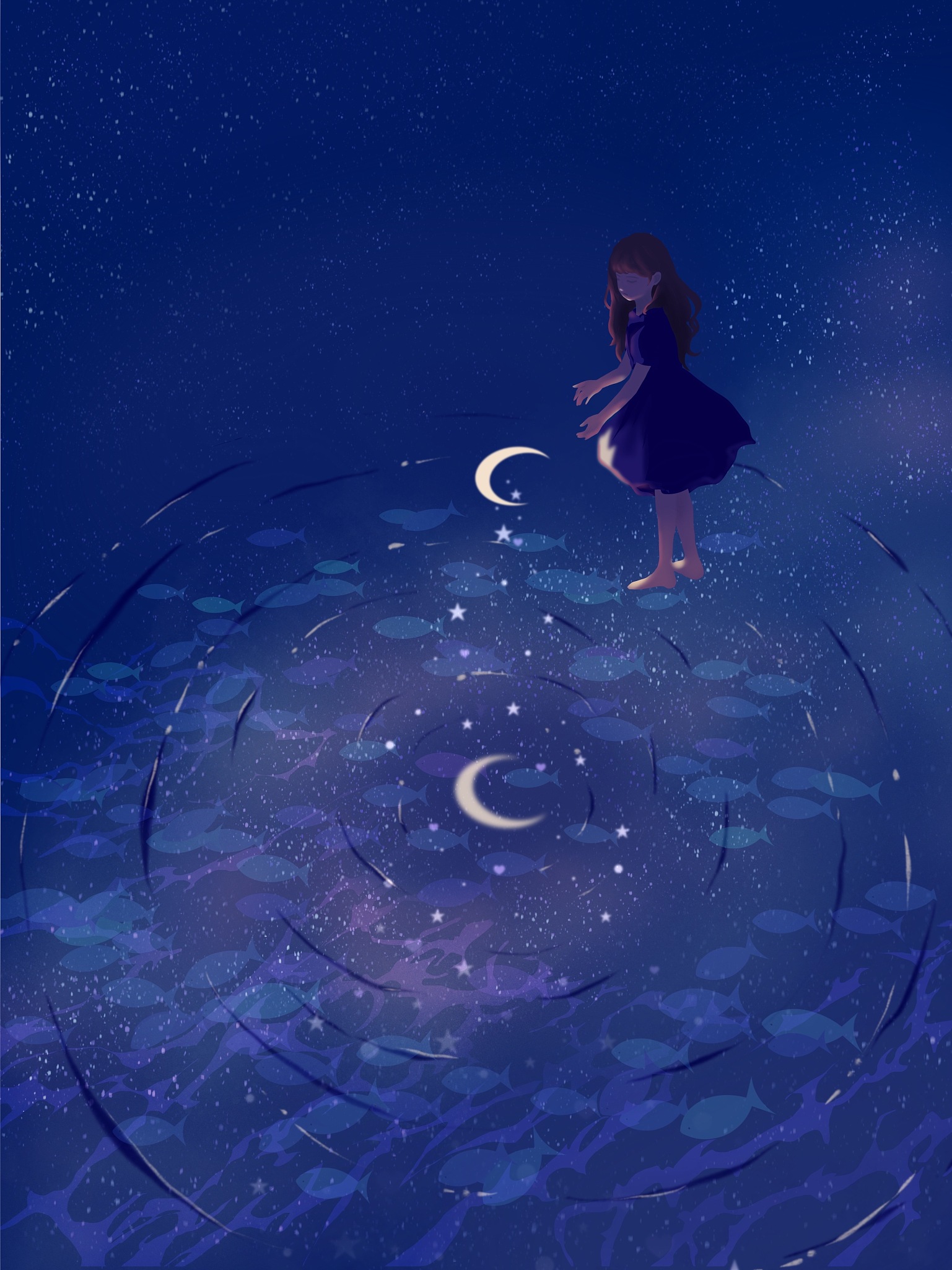 愿你今晚有个甜美梦境,如同星辰陪伴夜空,温暖与安宁常伴身边