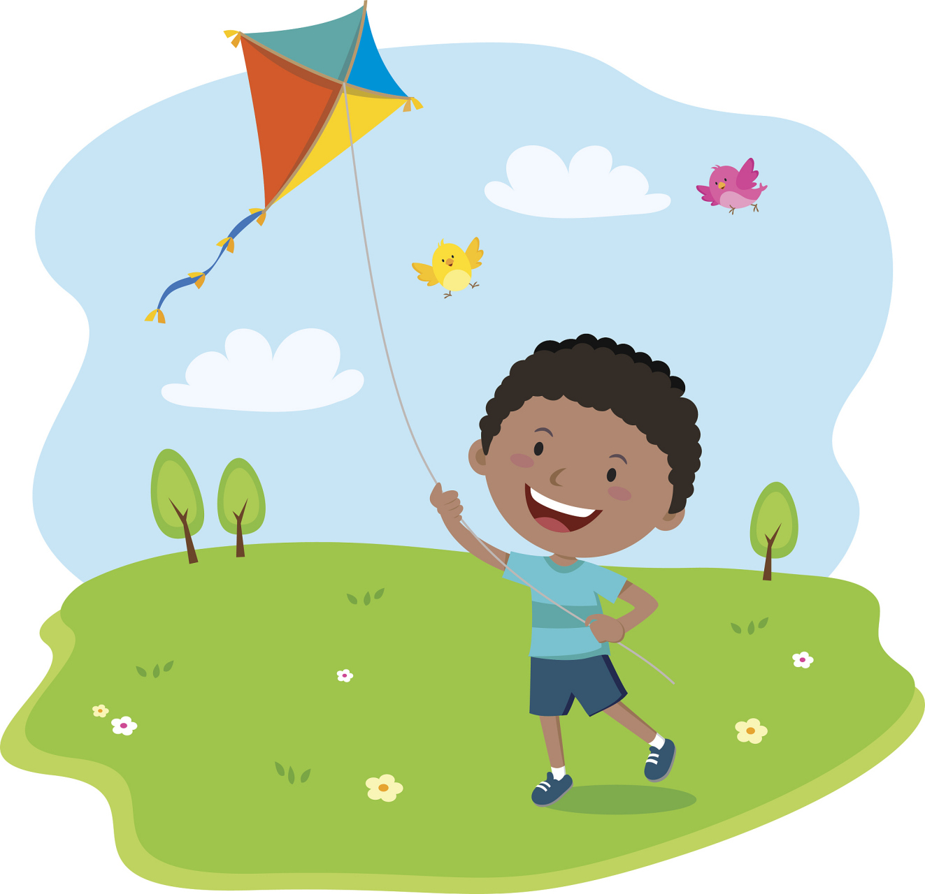 [原文:放风筝的三个基本步骤:一.