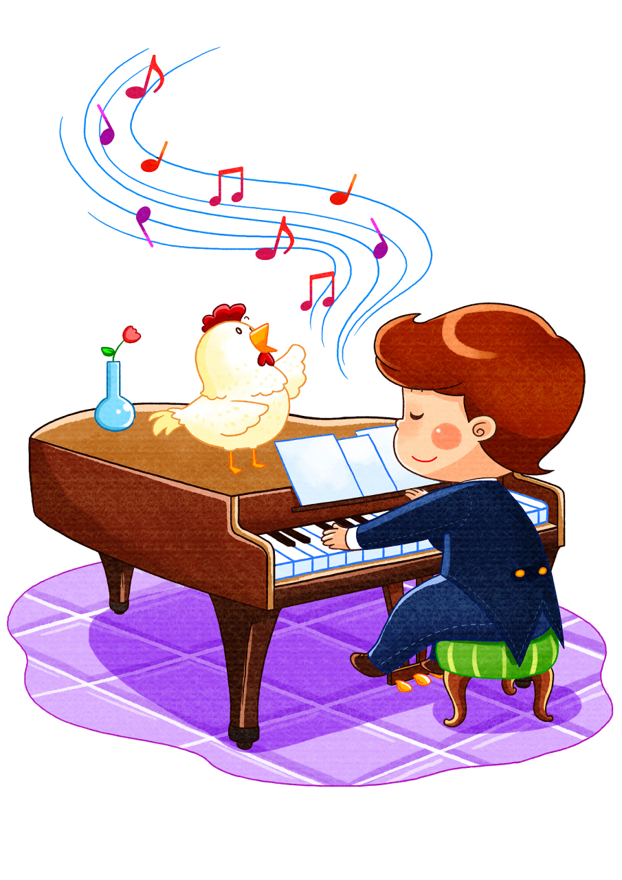 成语故事:小明的琴声,一气呵成的魔法旋律