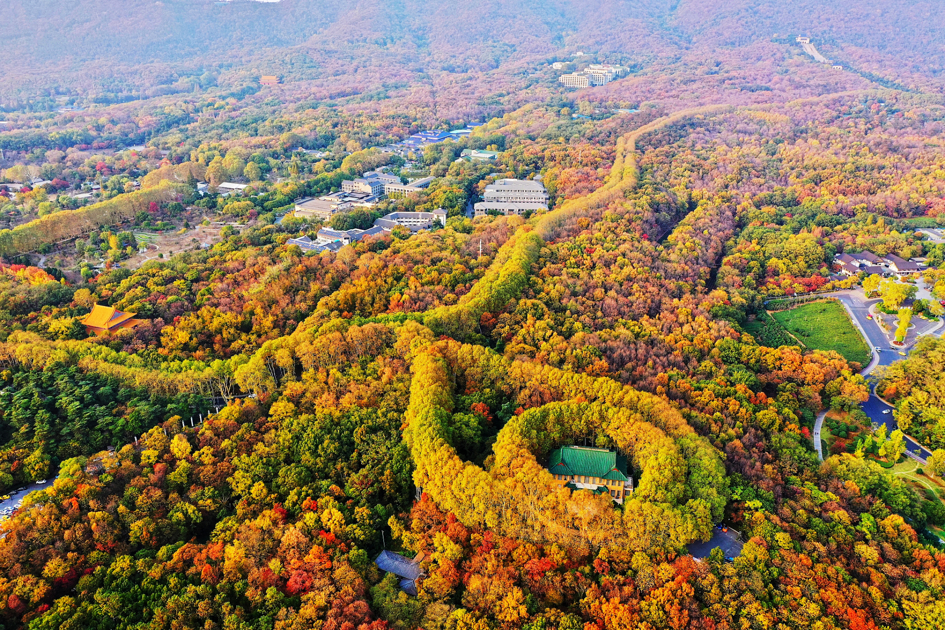 南京美龄宫:四季美景如画96 南京美龄宫,位于南京市玄武区钟山风景