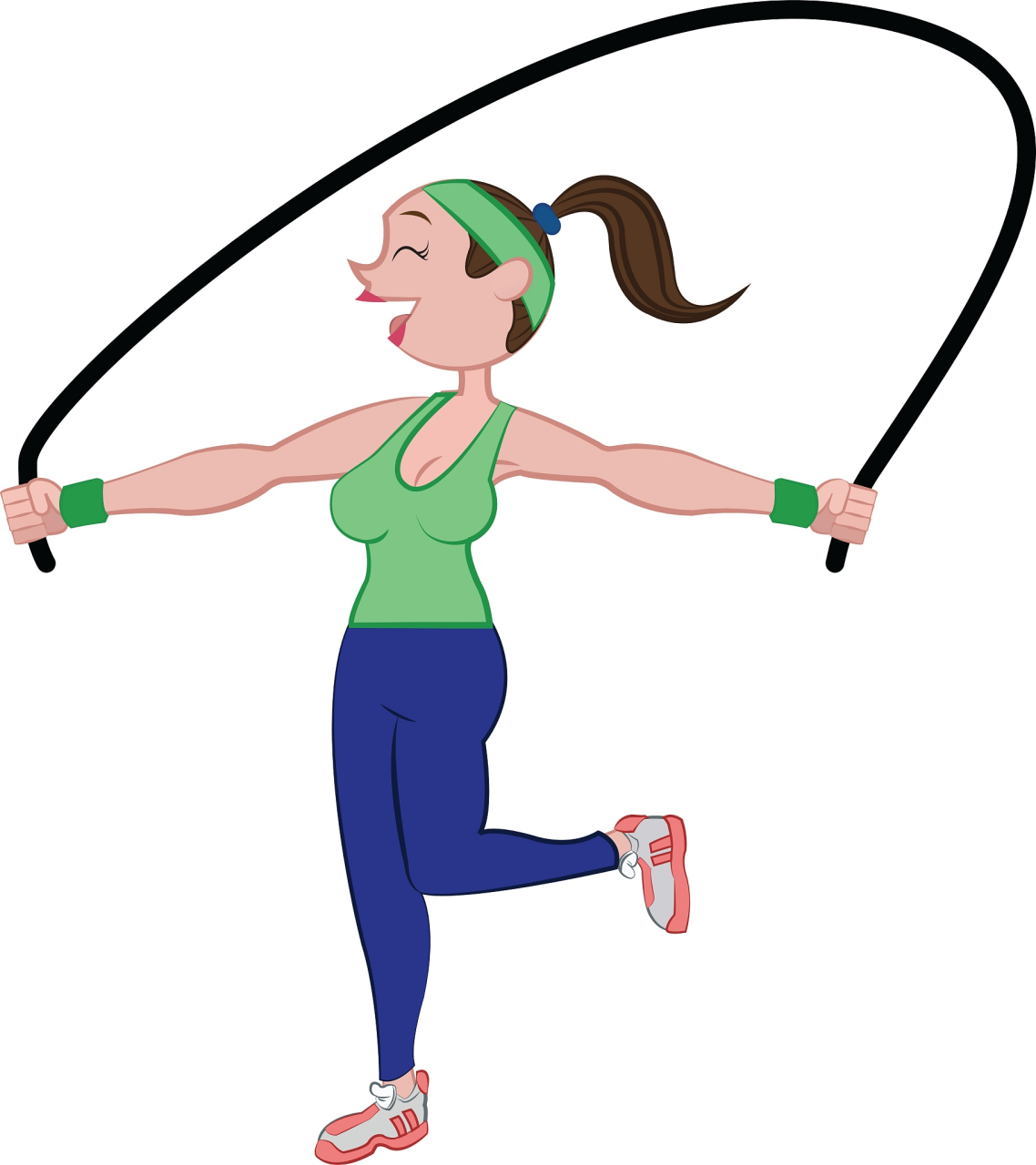 跳绳是一项有氧运动,可以增强心肺功能和耐力,帮助人们保持健康的