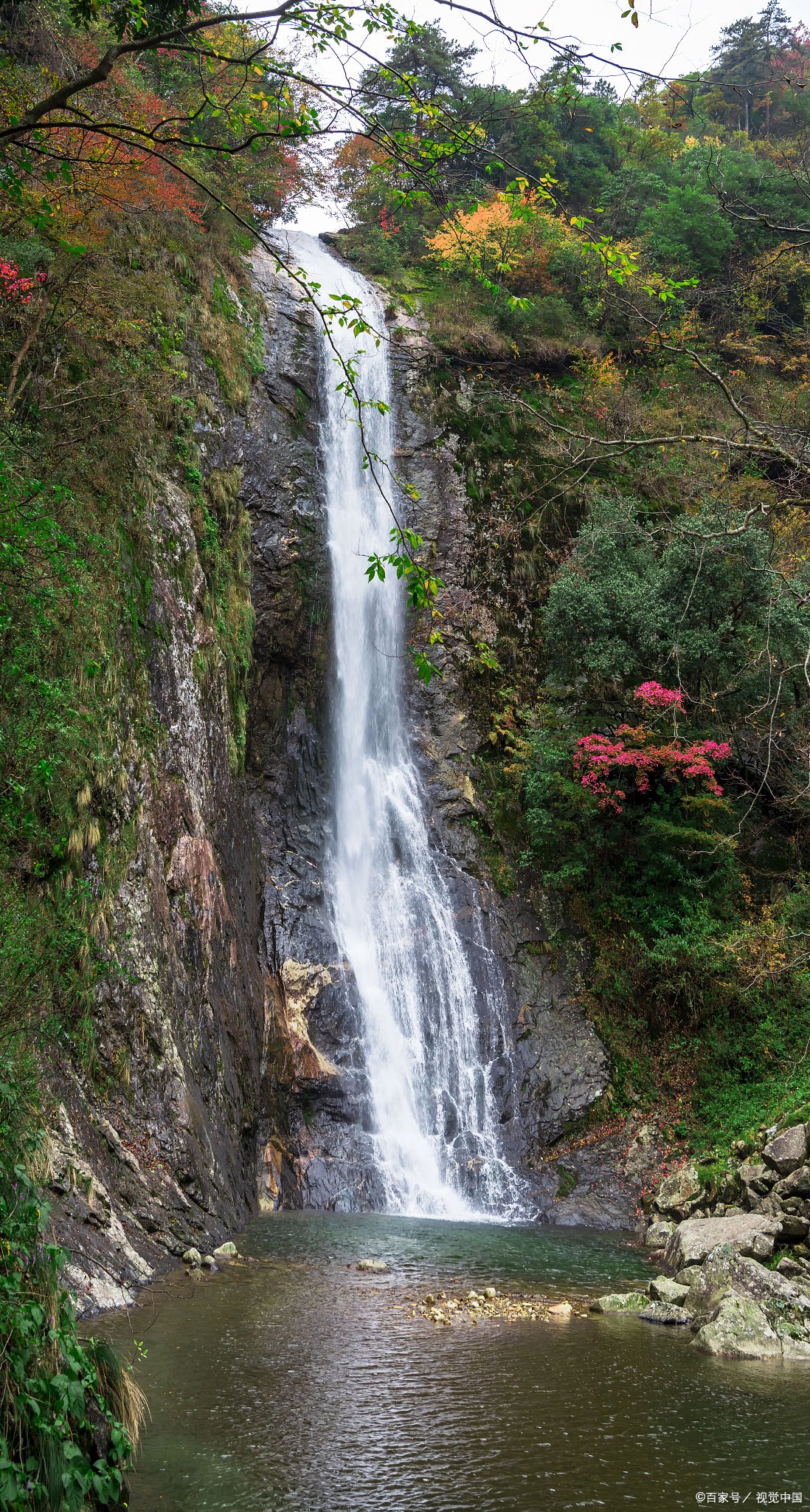 天台大瀑布图片