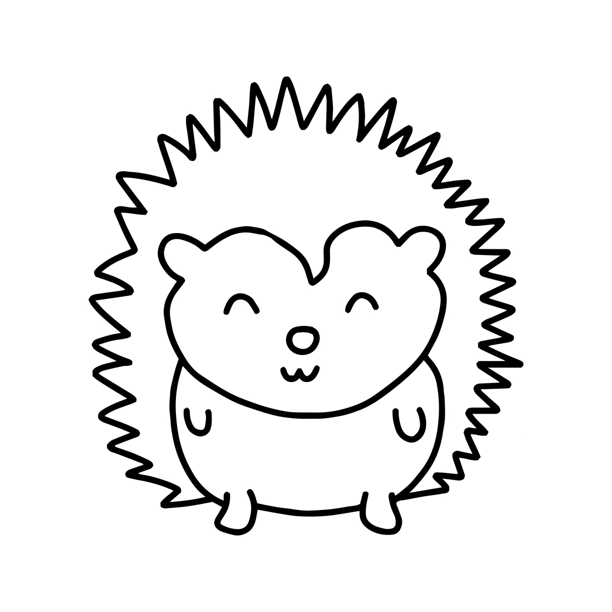 刺猬画画图片大全图片 刺猬画画图片大全图片可爱