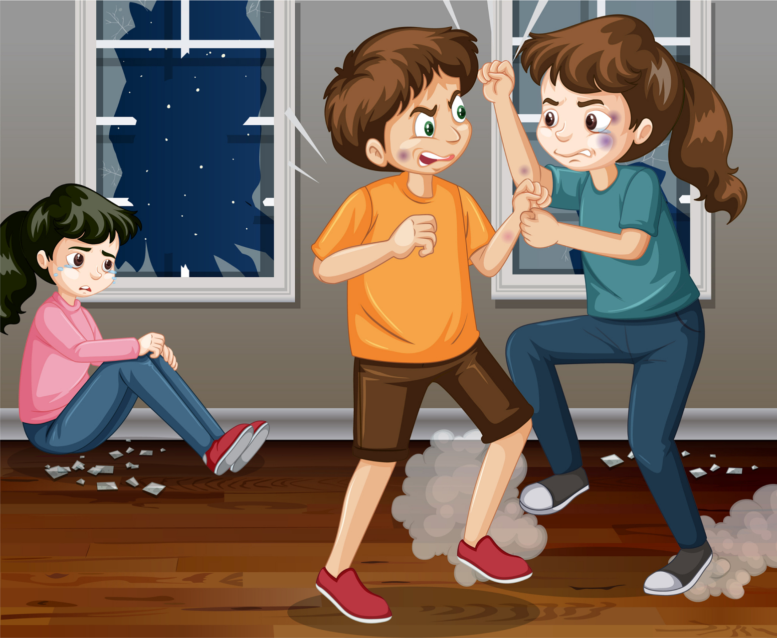 我总是和大学里的同学吵架.