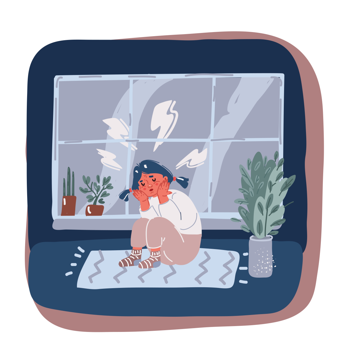 小宅心情不好图片