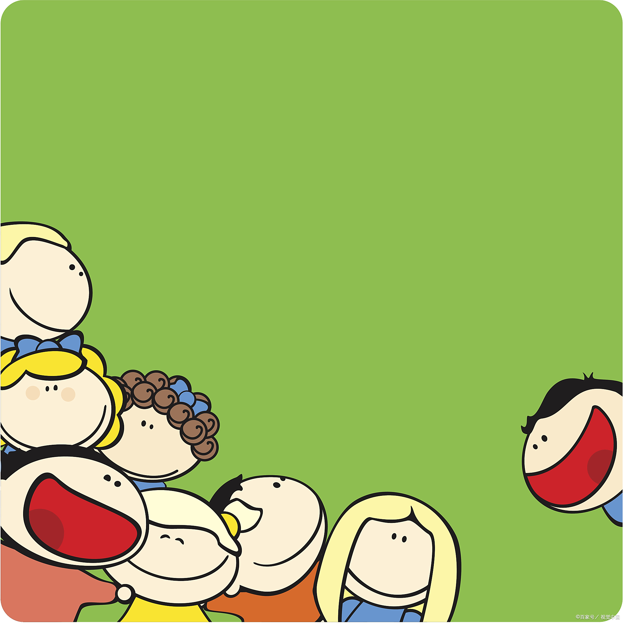 他的每一个动态都牵动着无数粉 卡通头像ppt图片ppt背景图卡通人物