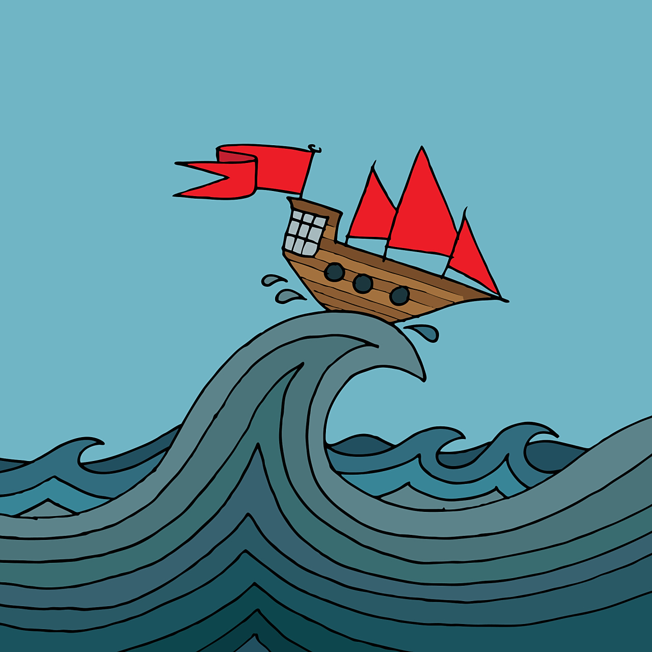 成语故事:水涨船高,小莲的成长之旅  在一个遥远的海滨小镇,有一个