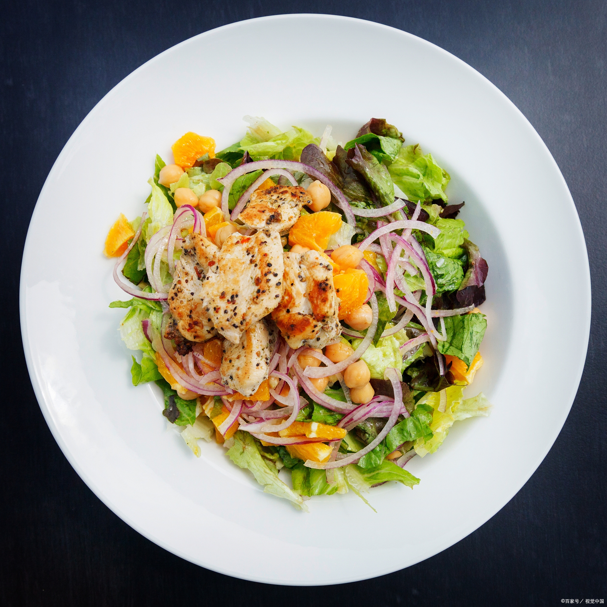 自制鸡肉沙拉,清爽口感,健康美味