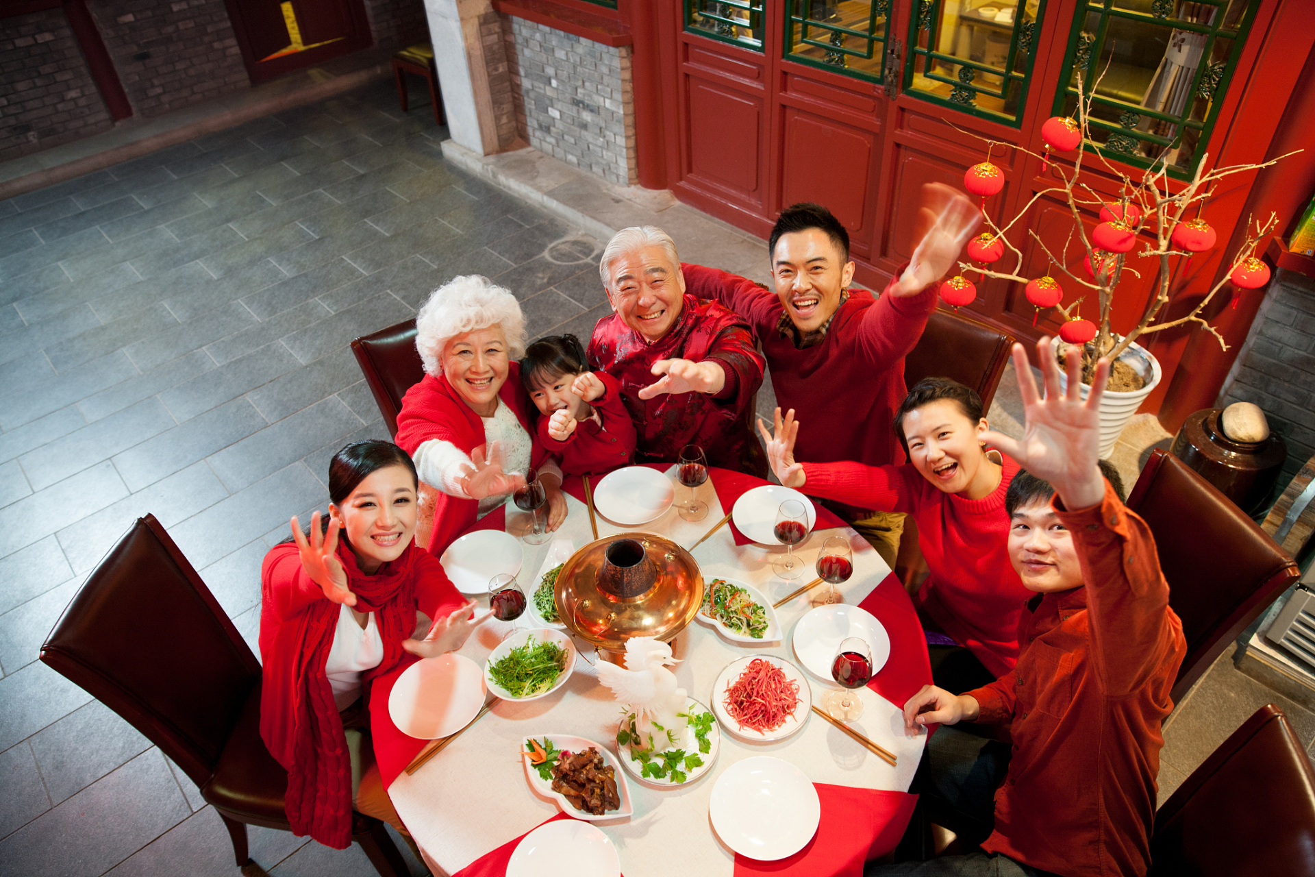 中国人过春节的照片图片