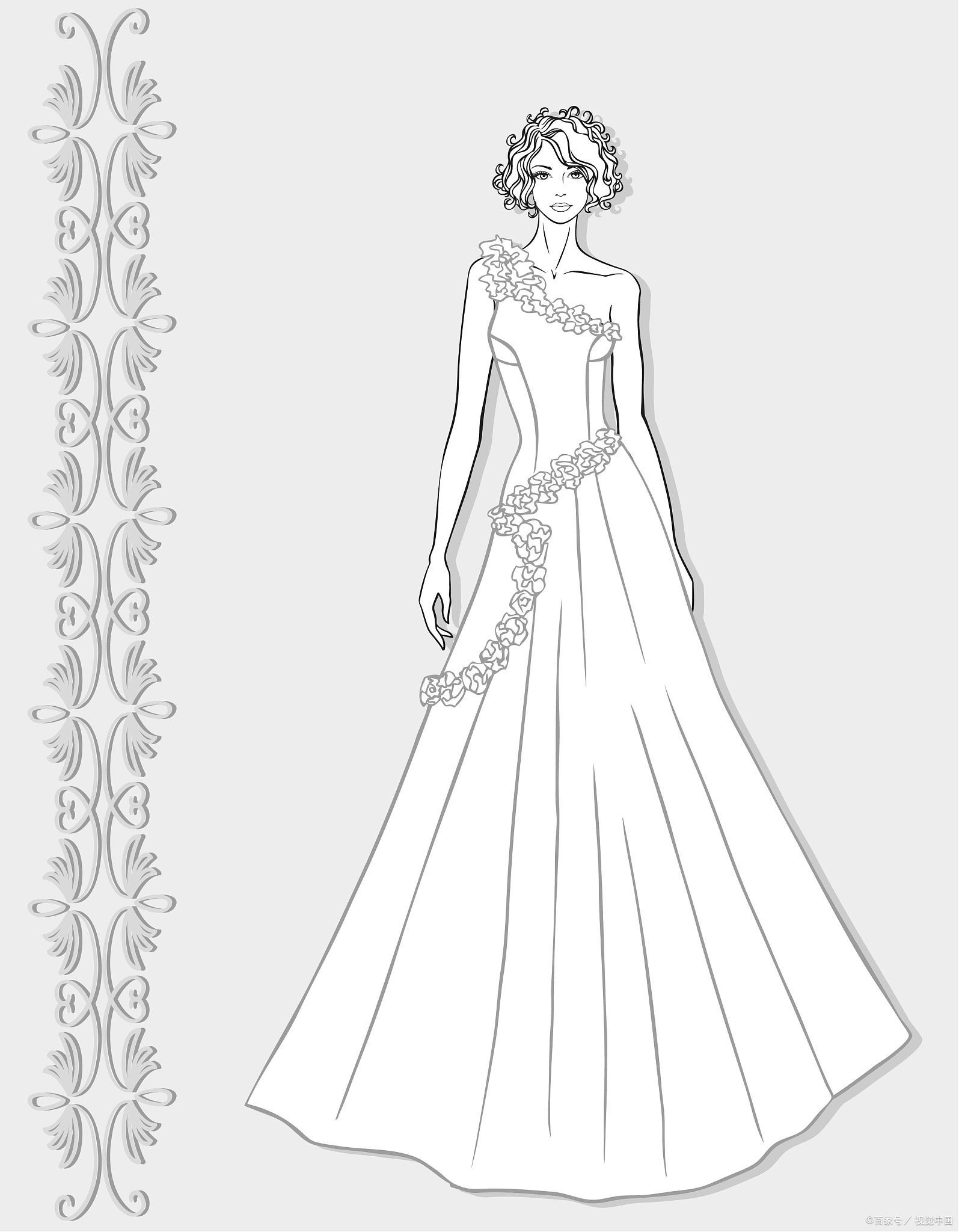告别单调!让你的礼服素描瞬间升级!