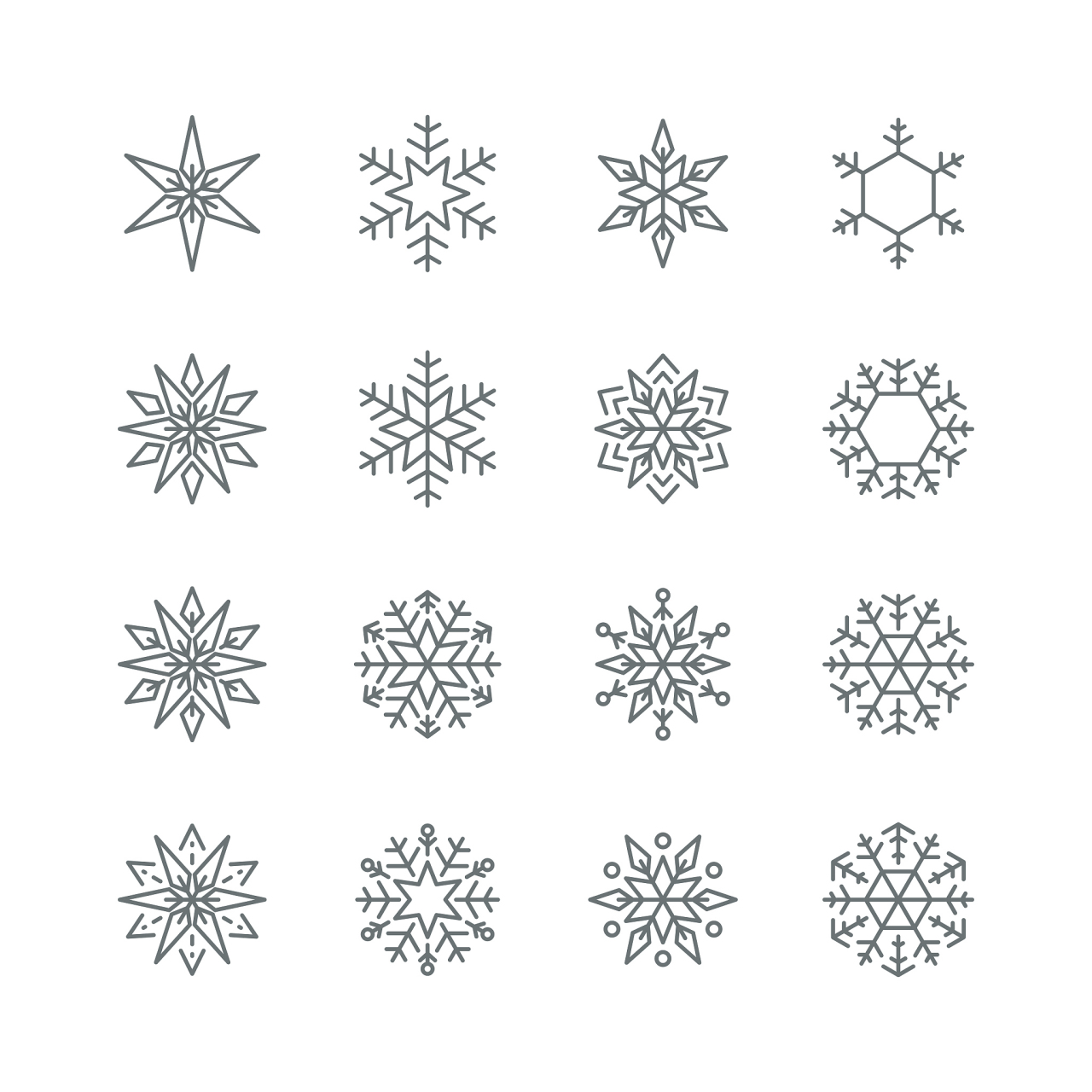 想要轻松学会画雪花简笔画吗?