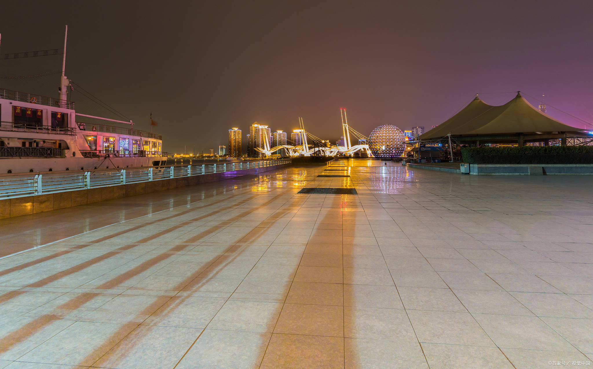 天津夜景塘沽图片