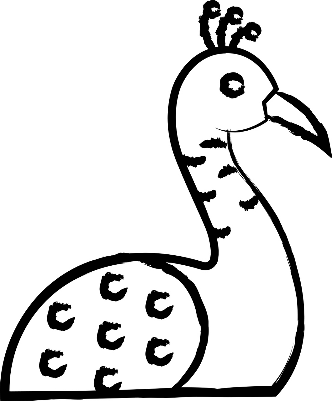 [原文:儿童画孔雀的步骤]