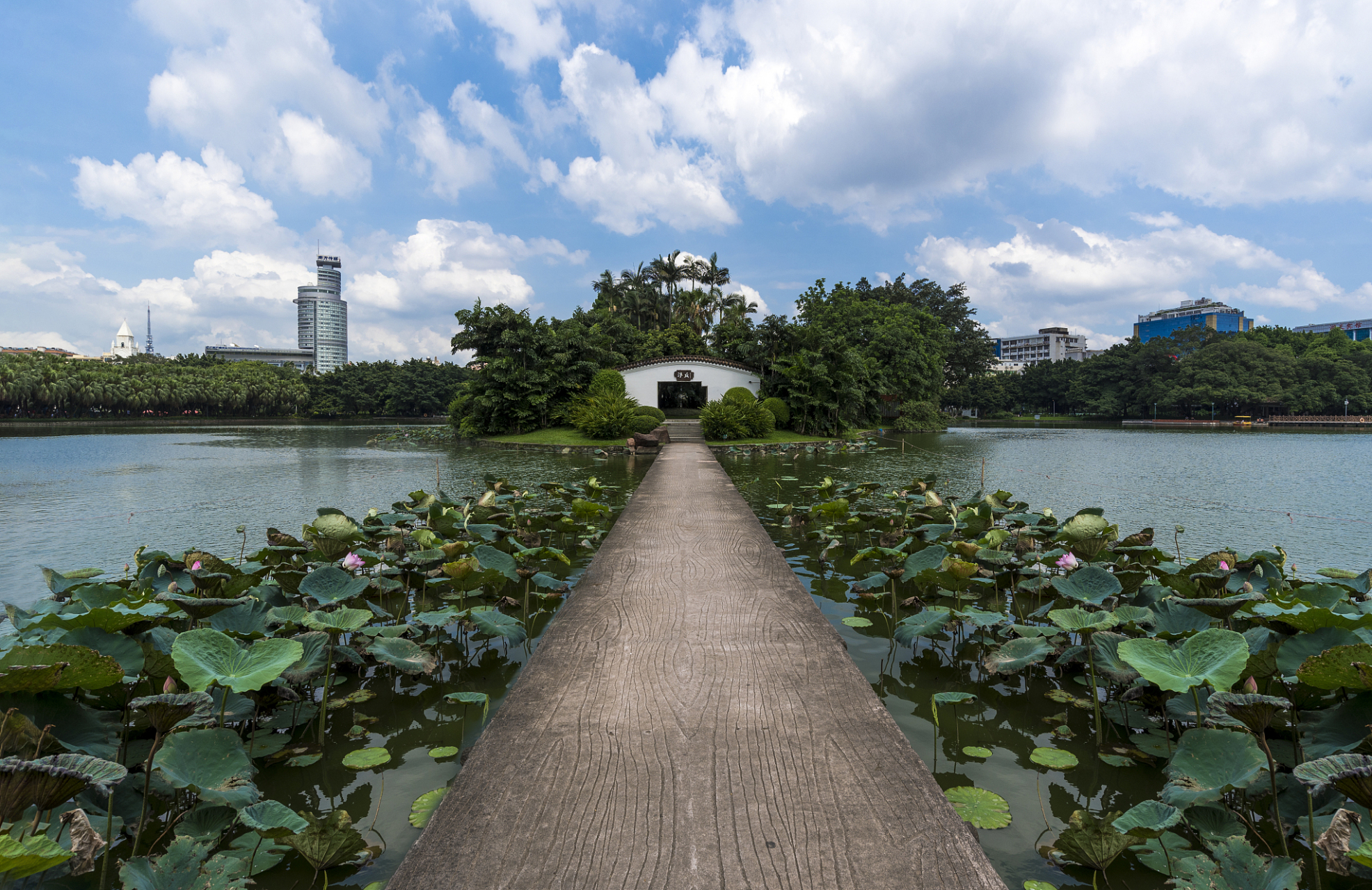 惠州西湖的景观迥异于他处,五个湖区,六座桥梁,八大景点构成了这个