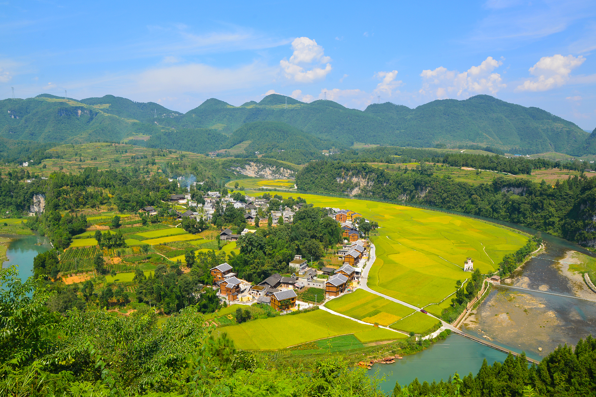 鹰潭贵溪市的醉美乡村·多彩贵塘乡村旅游风光带以自然风光和人文内涵
