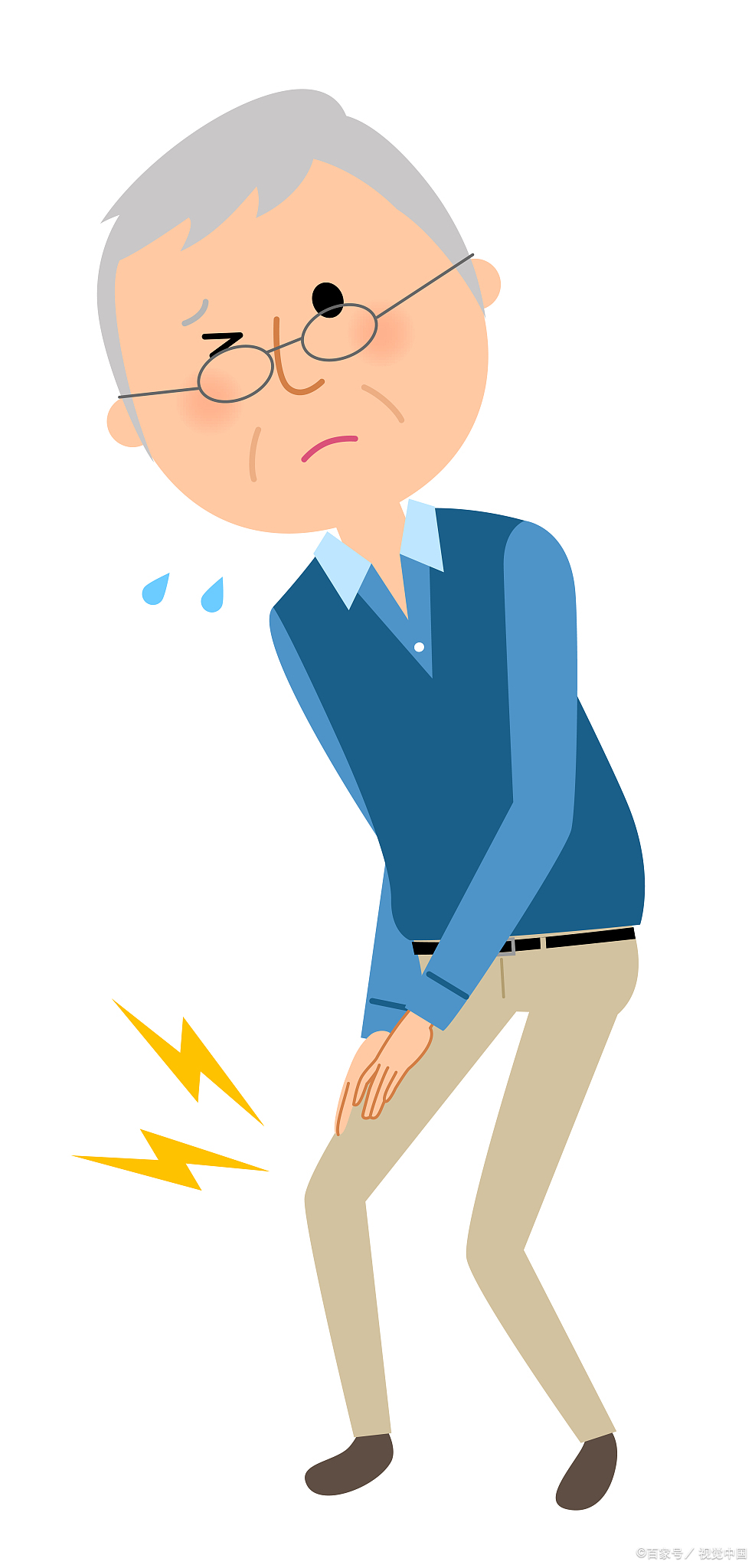 老人腿突然没劲了但是一会就好了,为什么?