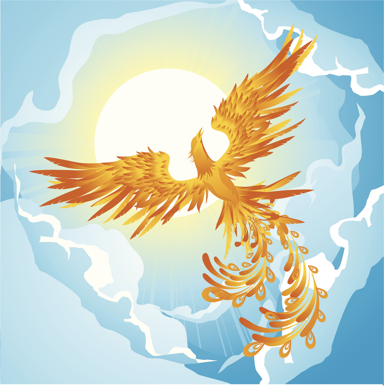 凤凰是中国古代传说中的百鸟之王,与天地同寿.