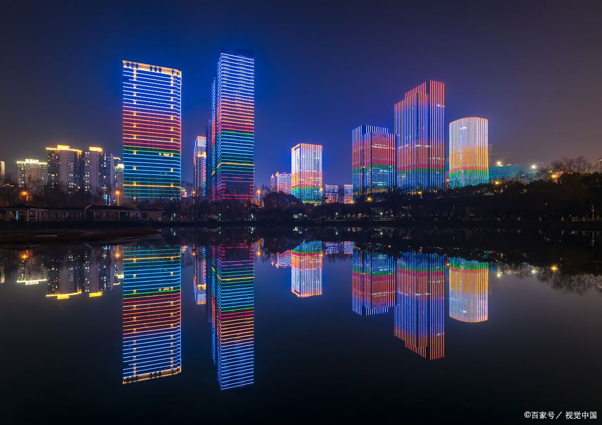 临沂夜景图片真实图片