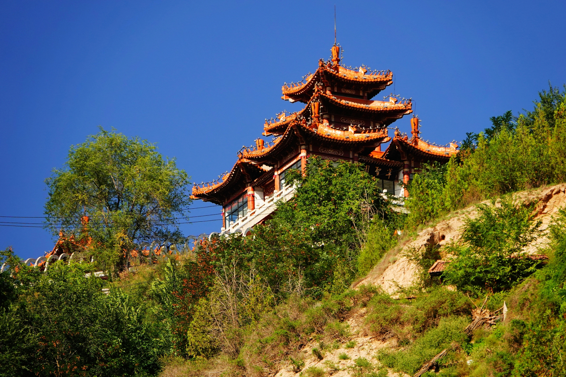 在兰州的一日游中,游客可以参观中山桥和白塔山公园感受历史与自然之