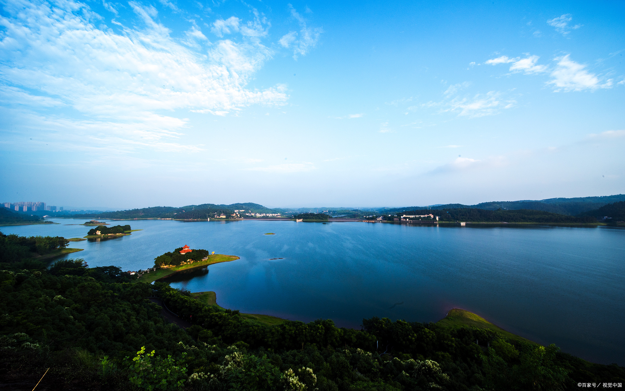 长寿湖罗山半岛图片