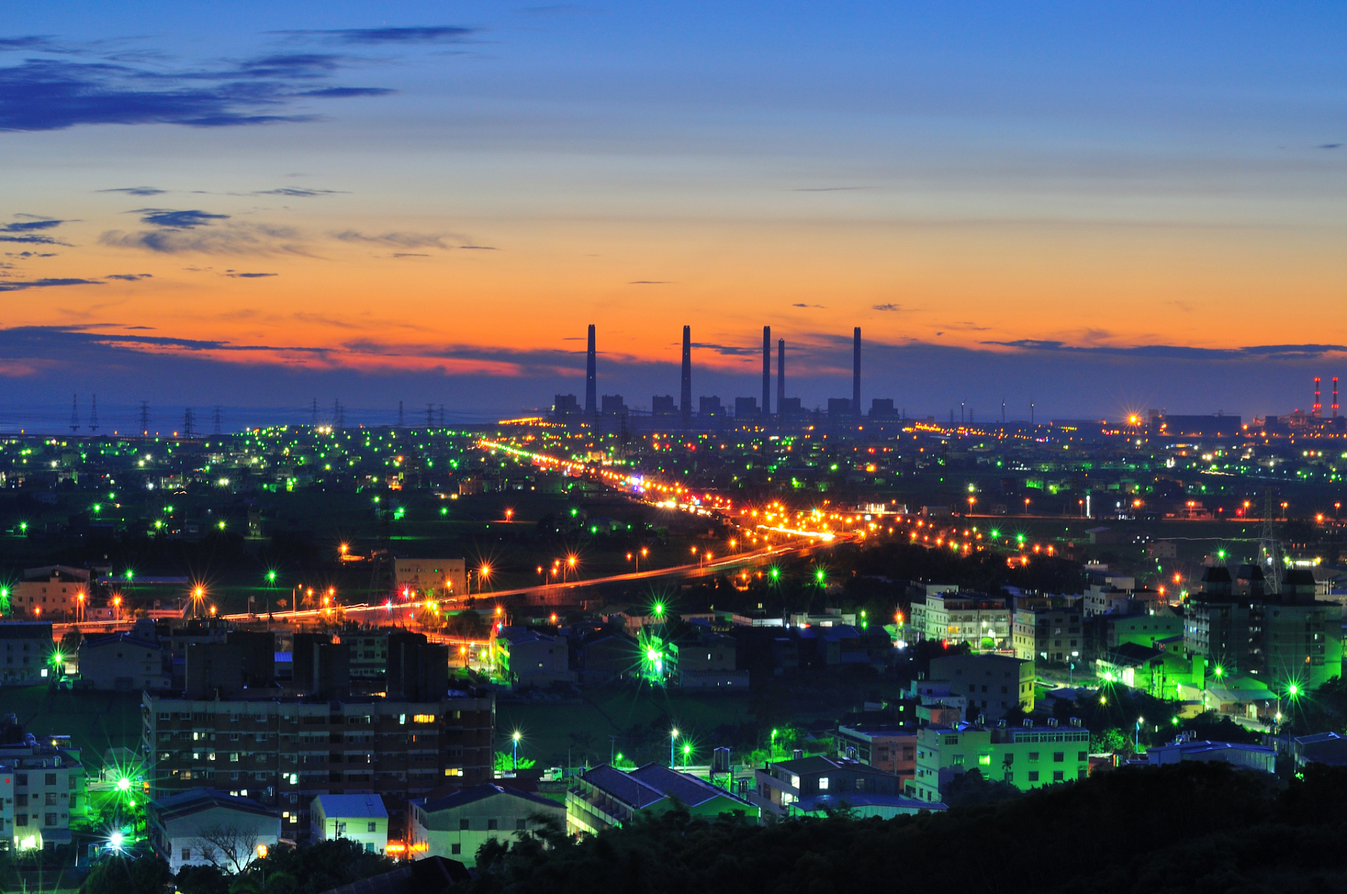 盘锦市夜景图片