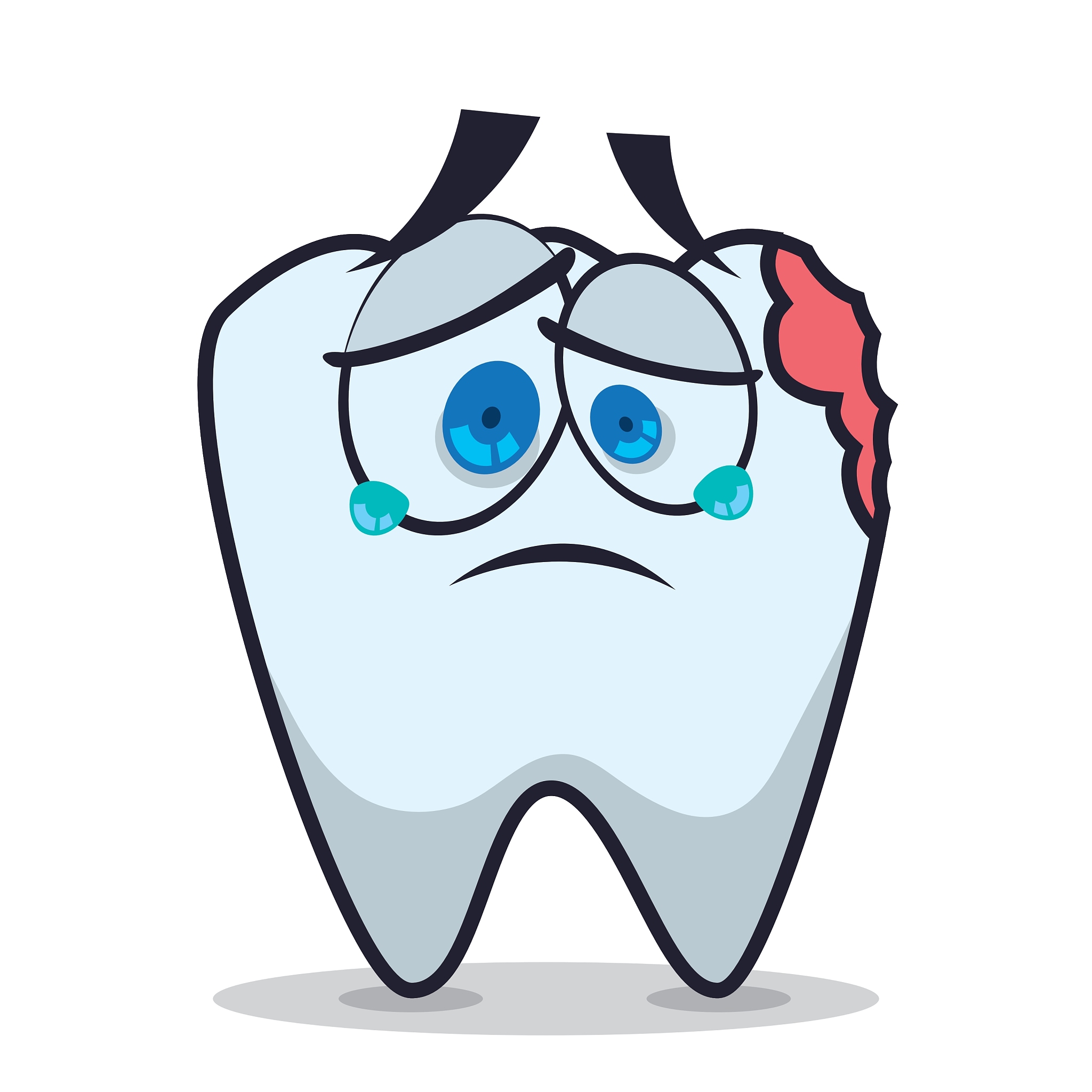 牙不好 卡通小狗的坏牙齿卡通好牙坏牙卡通图片可爱不重视牙齿的图片