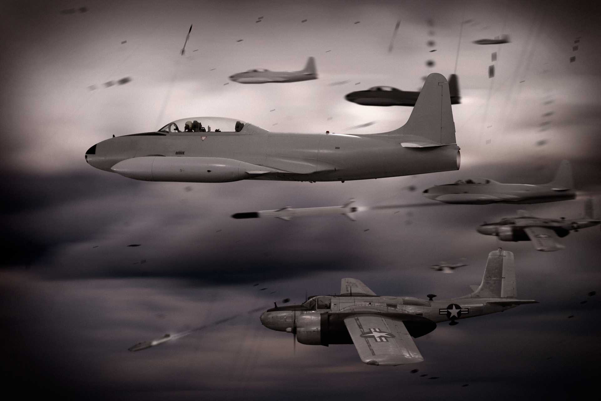 b24重型轰炸机,历史上产量最多的轰炸机,二战期间共生产了18000多架.