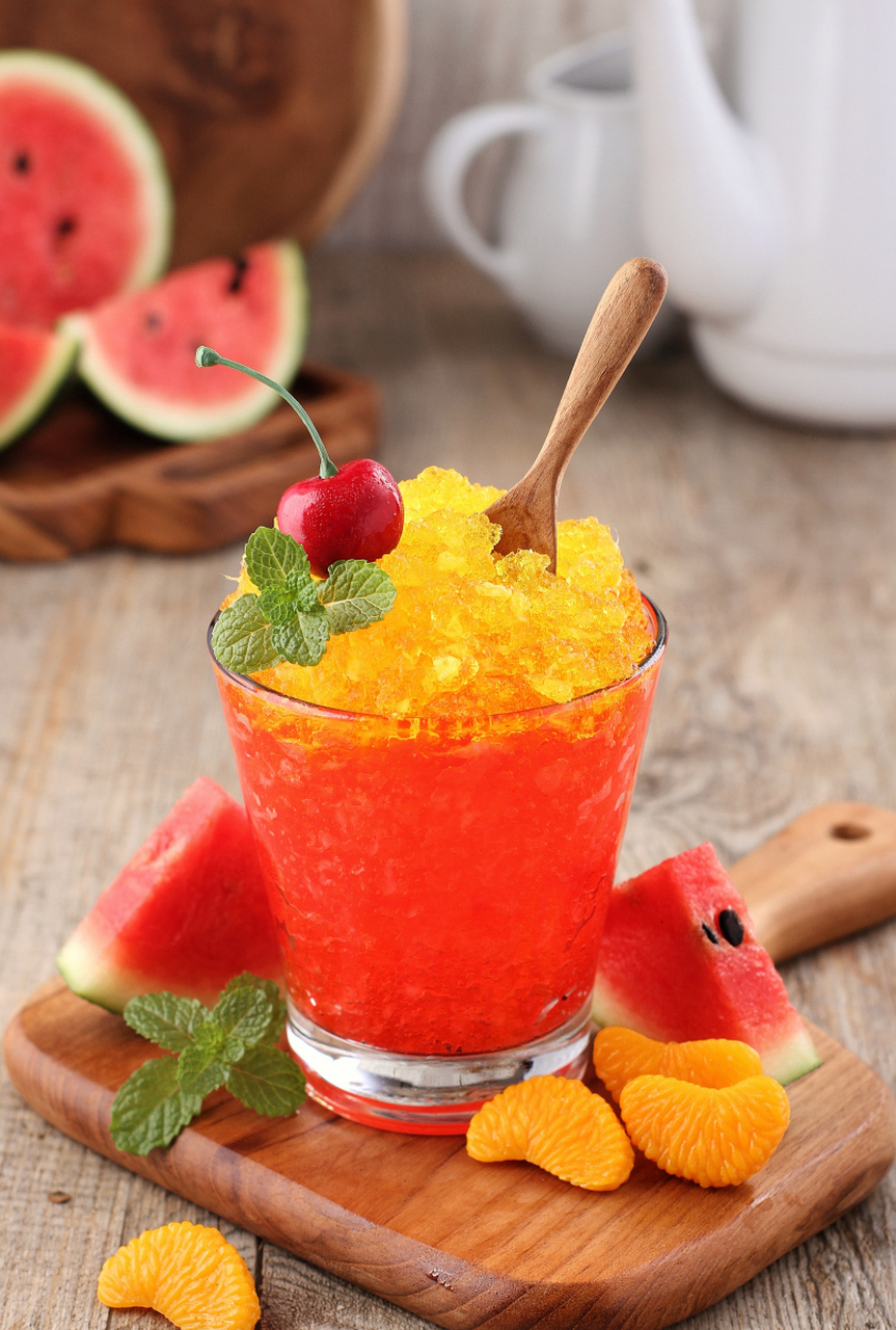 23 - 橙子冰沙92】橙子冰沙口感清爽,橙香四溢.