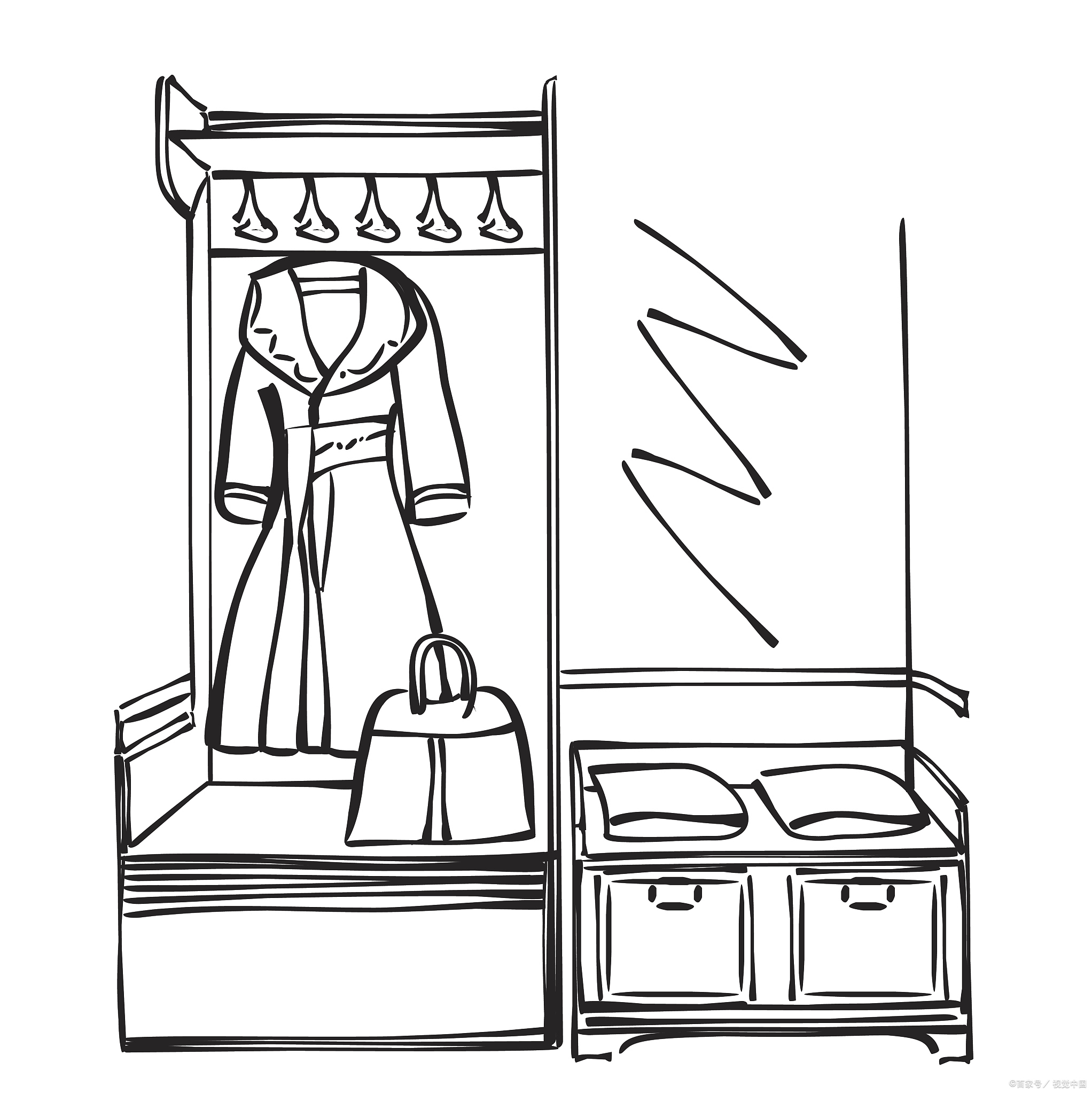如何画出简单又漂亮的衣柜简笔画?一步步教你轻松绘制!