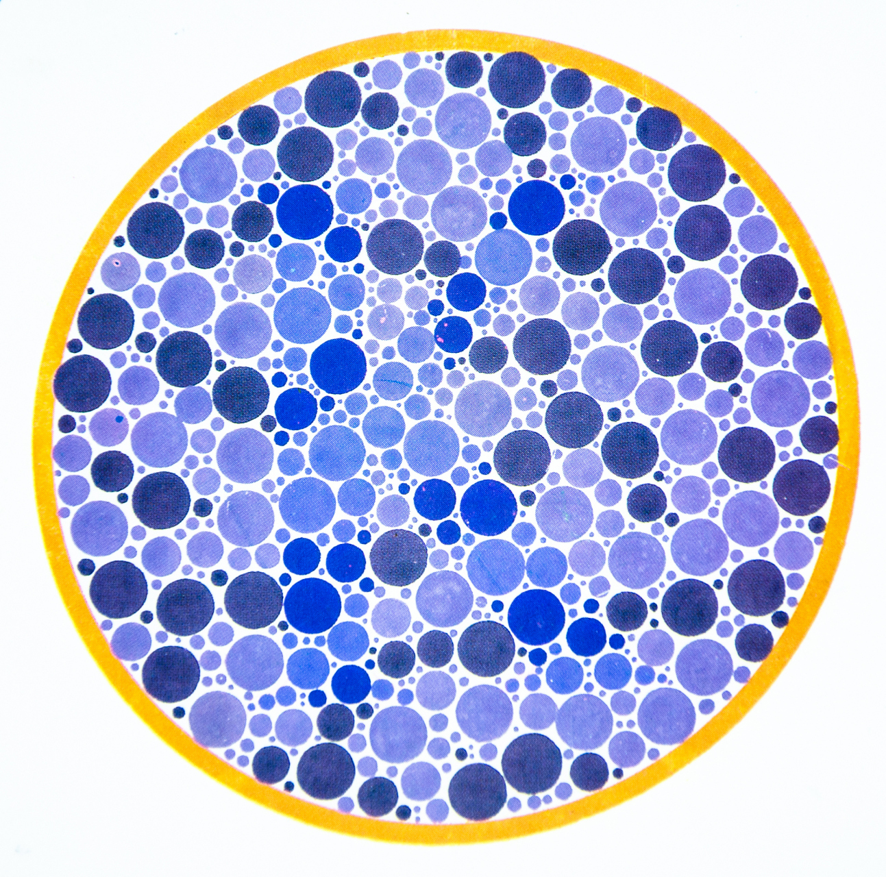 红绿色盲测试图:在这张图片中你们都看到了什么,稍微有点难度,大家