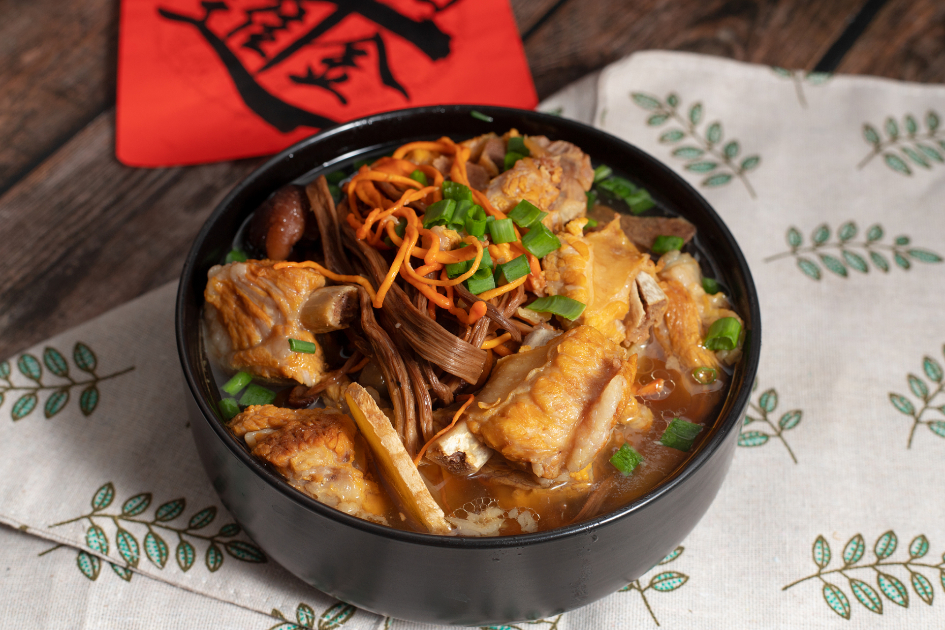 秋日生活创作季# 家常美食分享,茶树菇炖排骨.