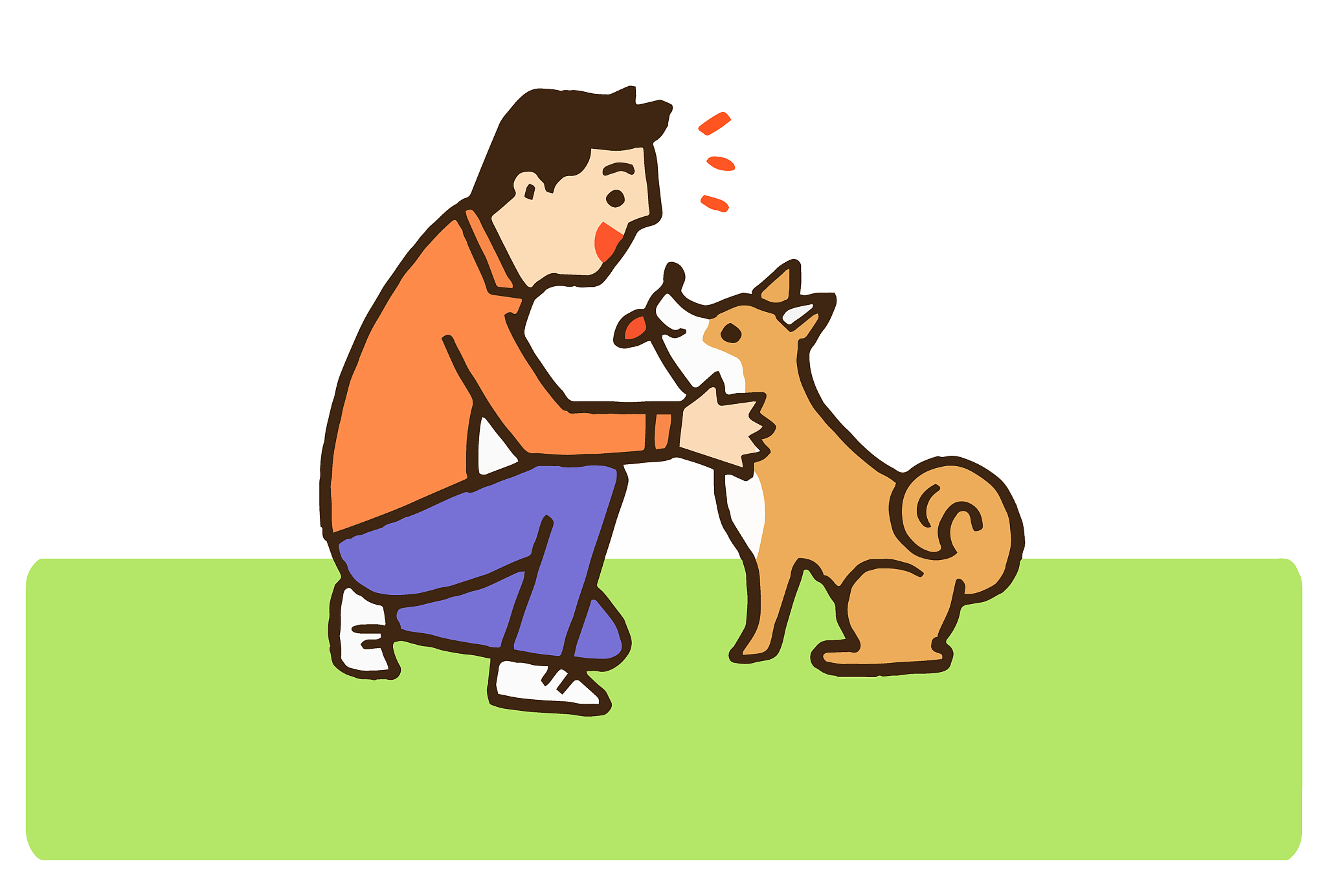 狗卡通狗和人交流卡通图片精神抚慰犬卡通同时影响人和狗 卡通狗狗和