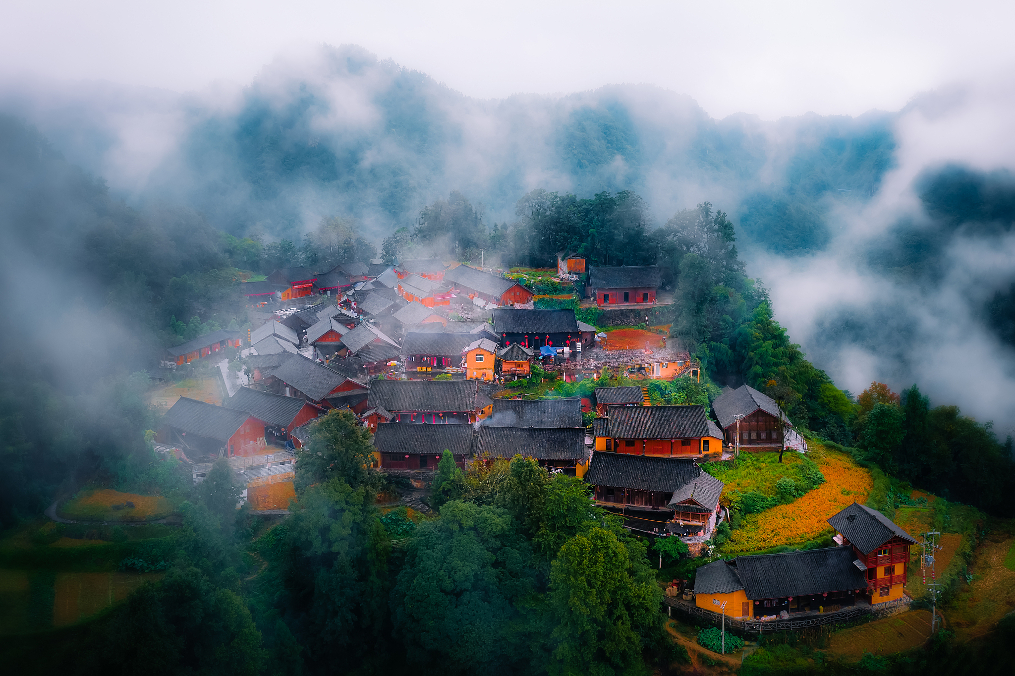 仫佬族风景图片