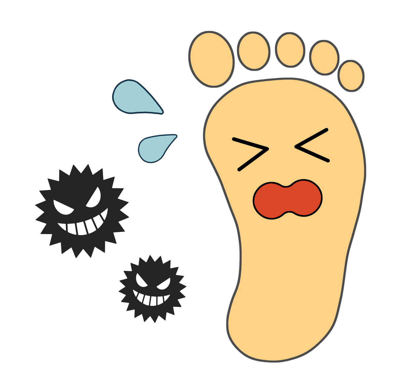 炎热夏季的脚气折磨09  夏季脚气让人感到非常不舒服,07真是让人