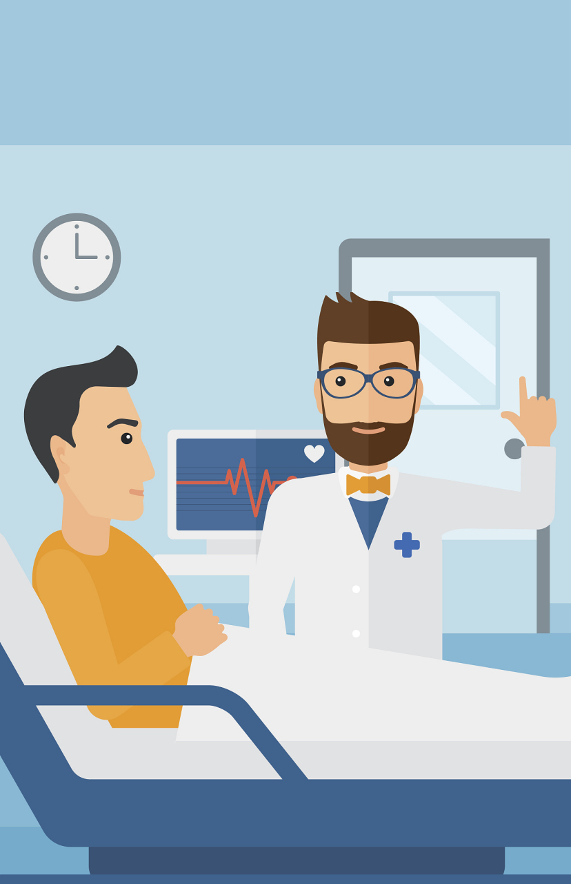 长期以来,80%的男性患者不喜欢去医院,不告诉家人,也不想去医院.