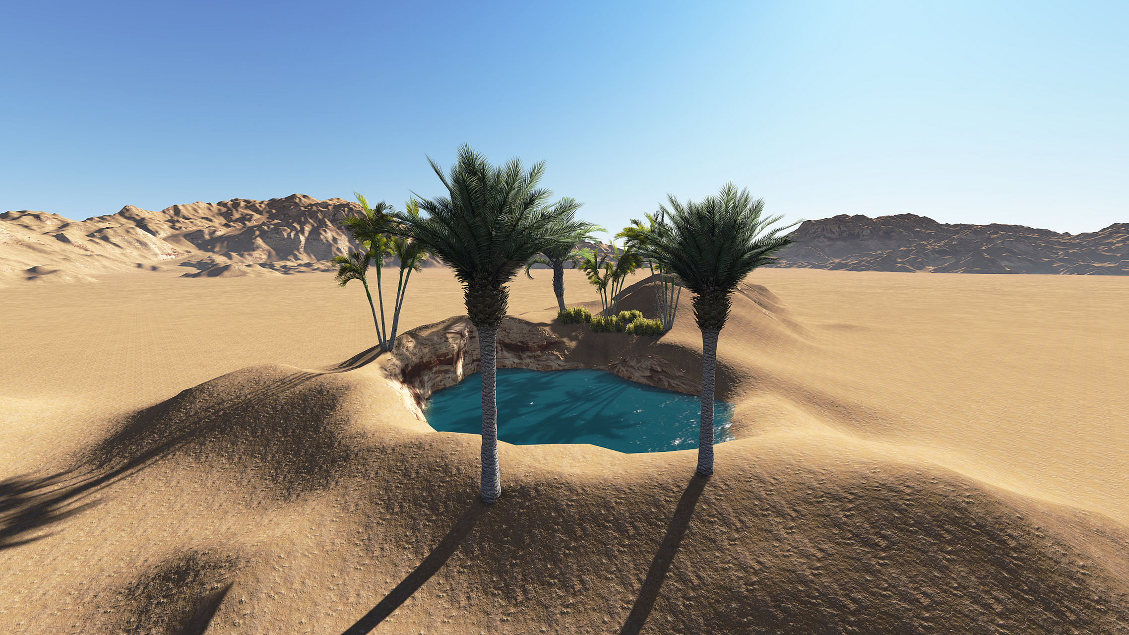 《深夜来波正能量》沙漠之所以美丽,是因为在不远处有一片绿洲.