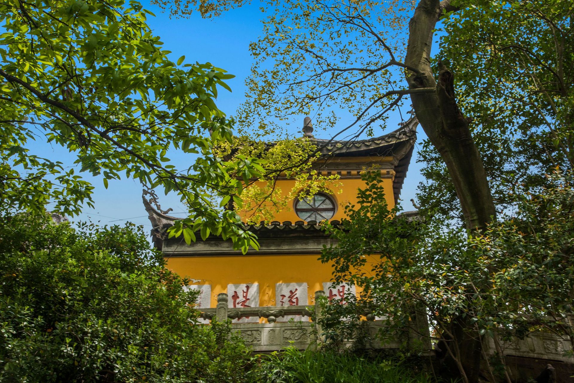 题破山寺后禅院配图图片